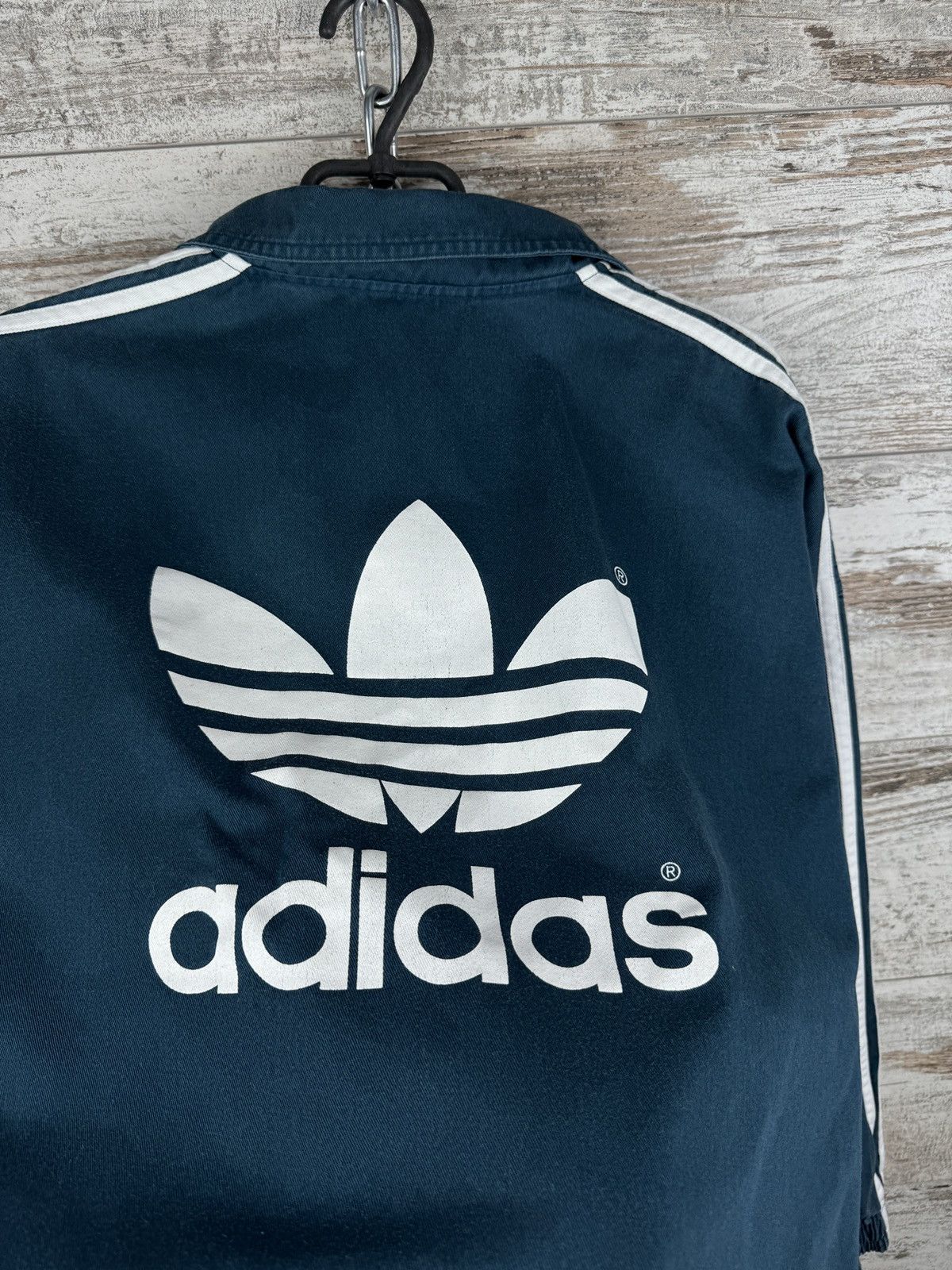 Adidas × Vintage Mens Vintage distressed Adidas rugby sweatshirt rare y2k Size US L / EU 52-54 / 3 - 16 Thumbnail