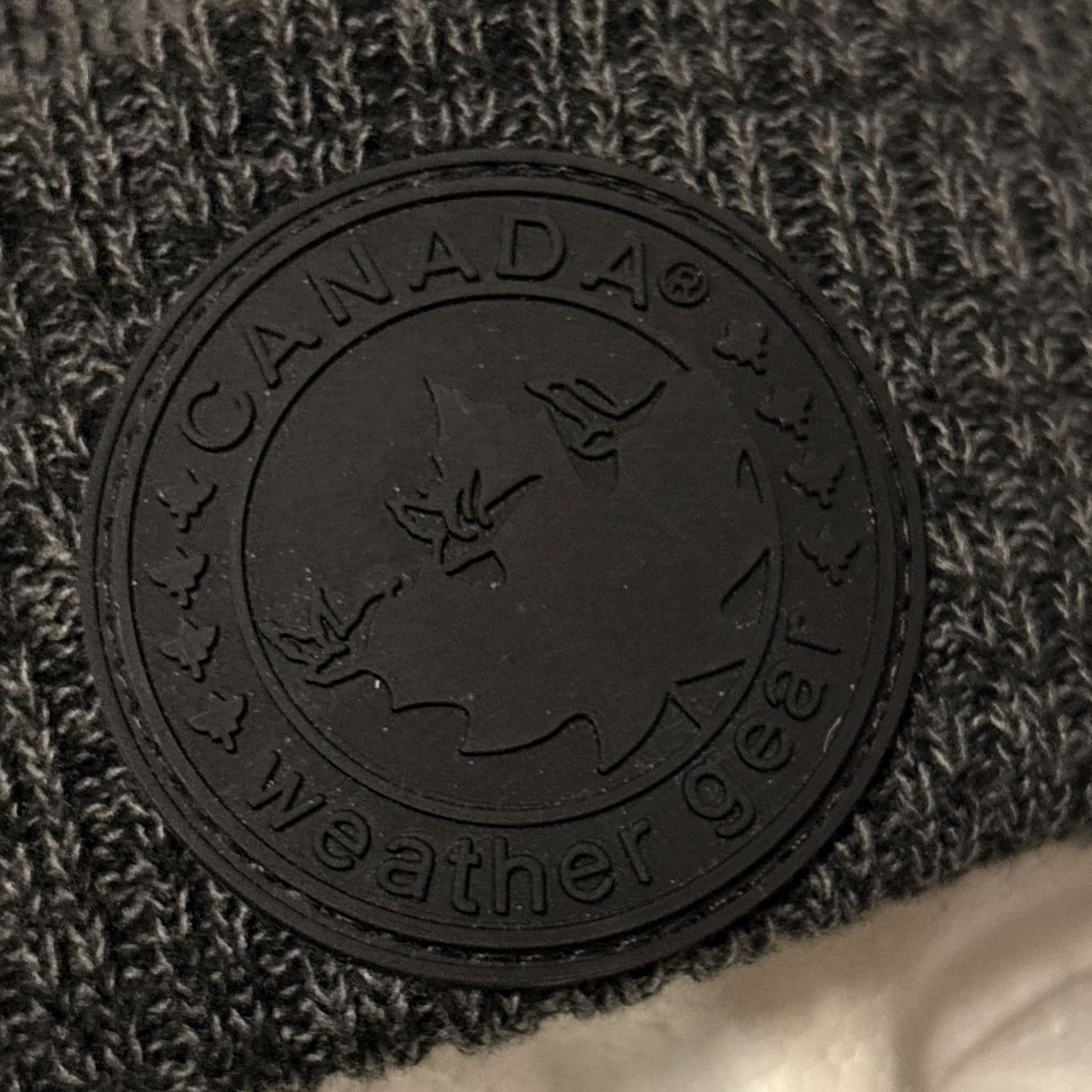 Vintage Canada Weather Gear Beanie Unisex Acrylic Gray Canada Logo Outdoor Ski Sports Mens Size ONE SIZE - 2 Thumbnail