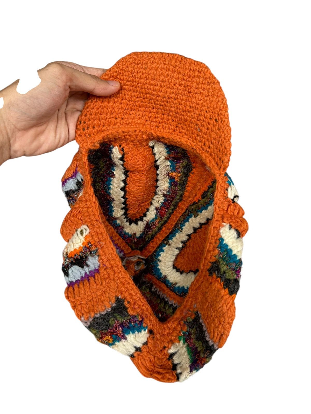 Japanese Brand × Kapital × Vintage Rare Crochet Knitted Handmade Custom Japanese Style big Hats Size ONE SIZE - 9 Thumbnail