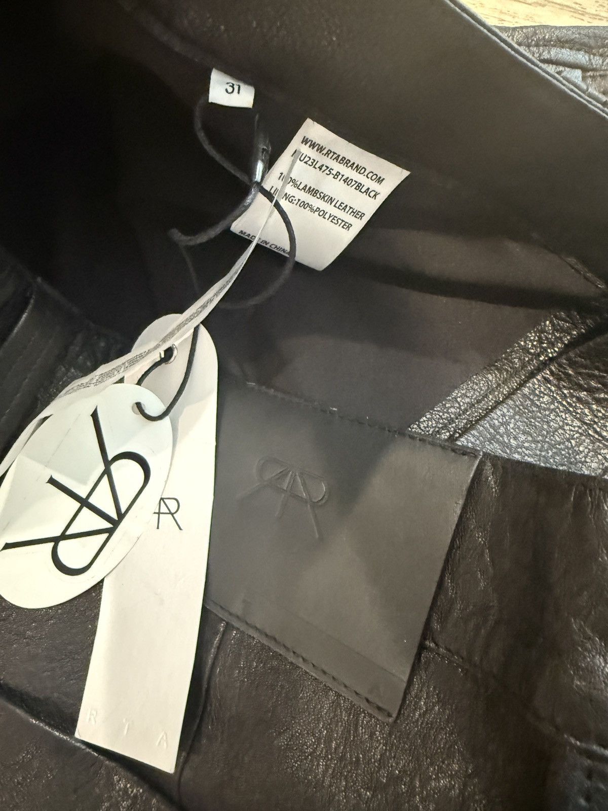 Rta RtA Lamb Leather Cargo Pants Size US 31 - 3 Thumbnail