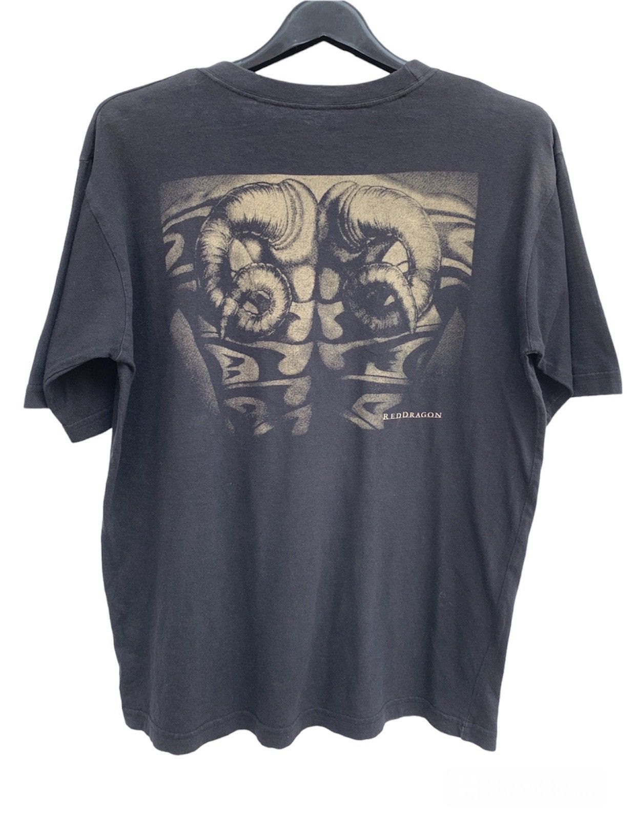 image of Expert Horror x Movie Vintage 2002 Red Dragon Thriller Anthony Hopkins Movie Promo in Black (Size L