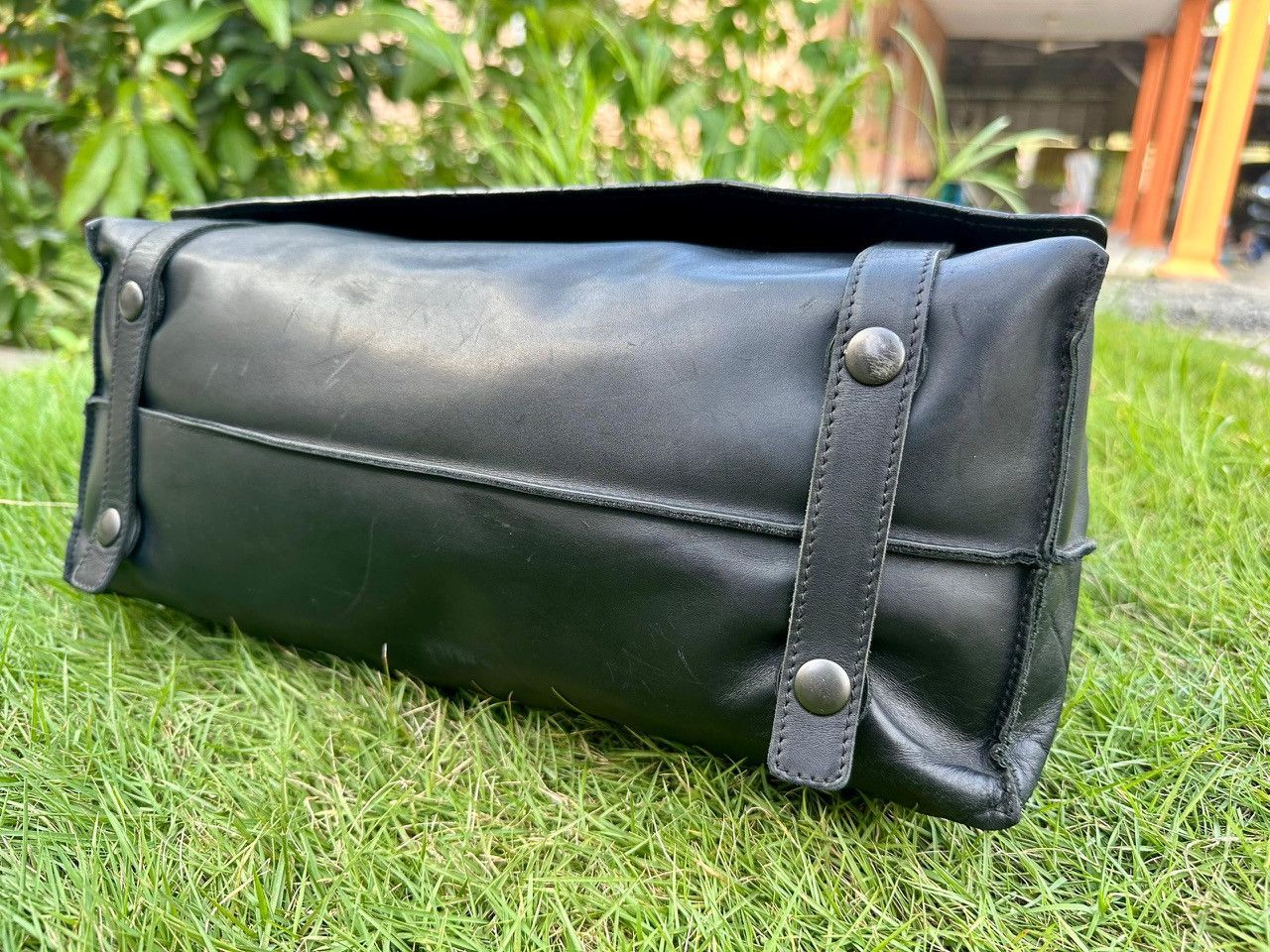 Bottega Veneta Authentic Bottega Veneta Intrecciato Nero Flap Messenger Bag Size ONE SIZE - 6 Thumbnail