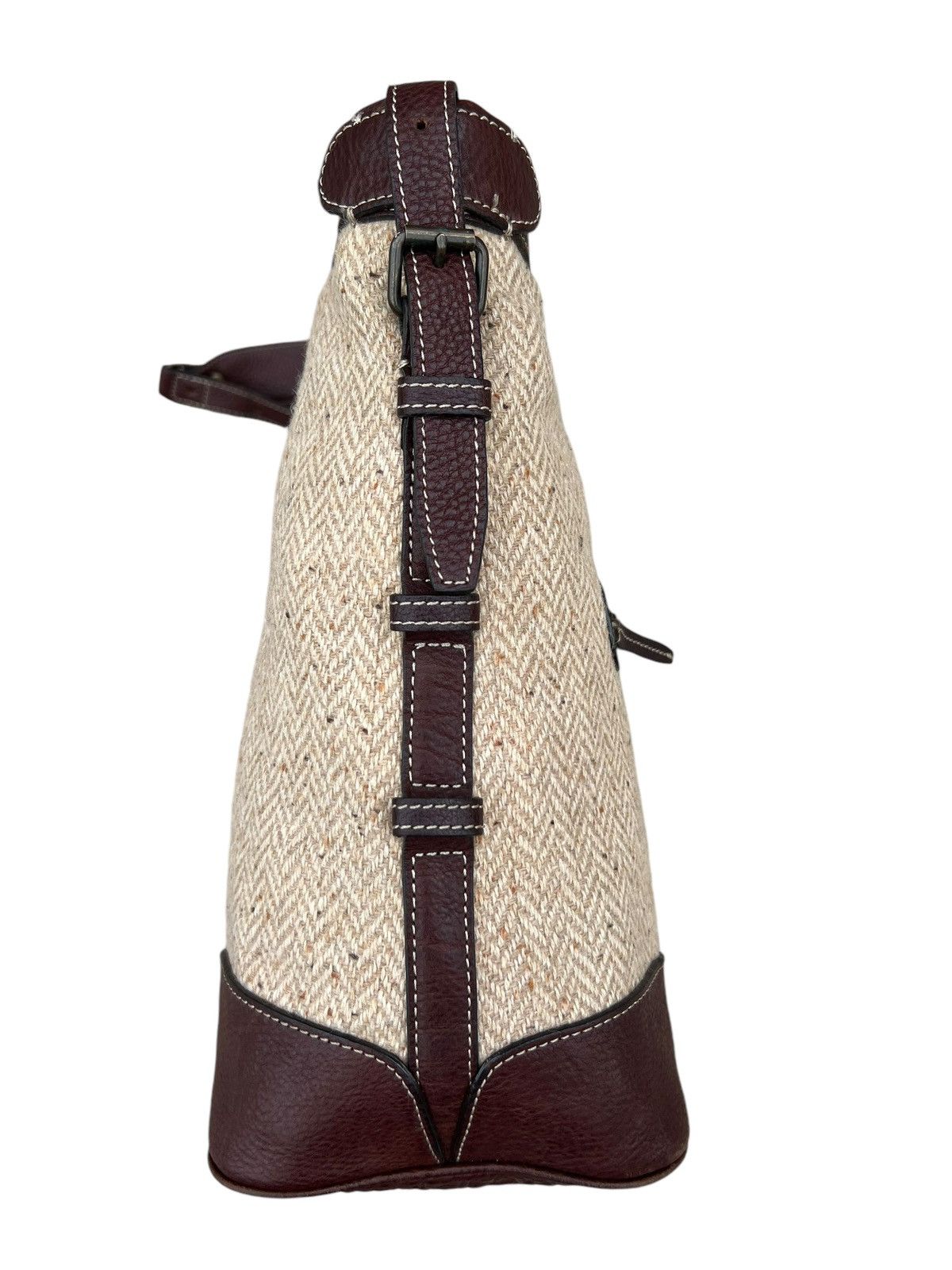 Leather Vintage Tsuchiya Kaban Leather HBT Wool Bag Size ONE SIZE - 12 Thumbnail
