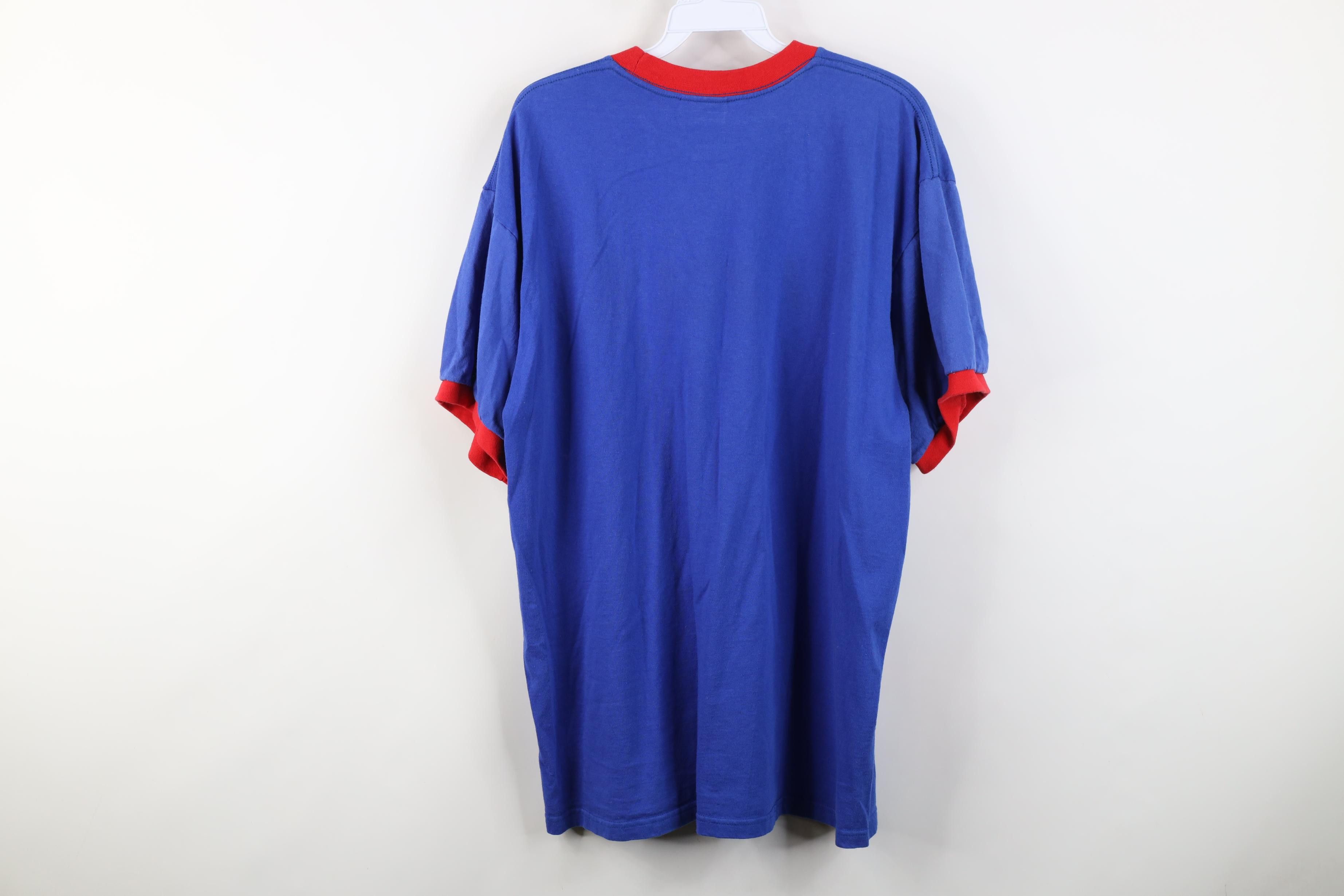 Nike Vintage Y2K Nike Center Swoosh Chicago Cubs Ringer T-Shirt Size US L / EU 52-54 / 3 - 12 Thumbnail