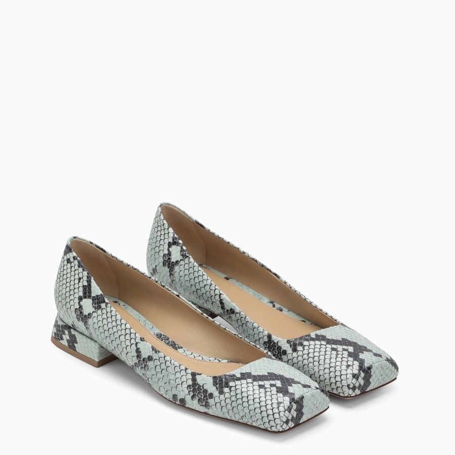 o1d2blof0824 Leather Ballerina in Multicolor