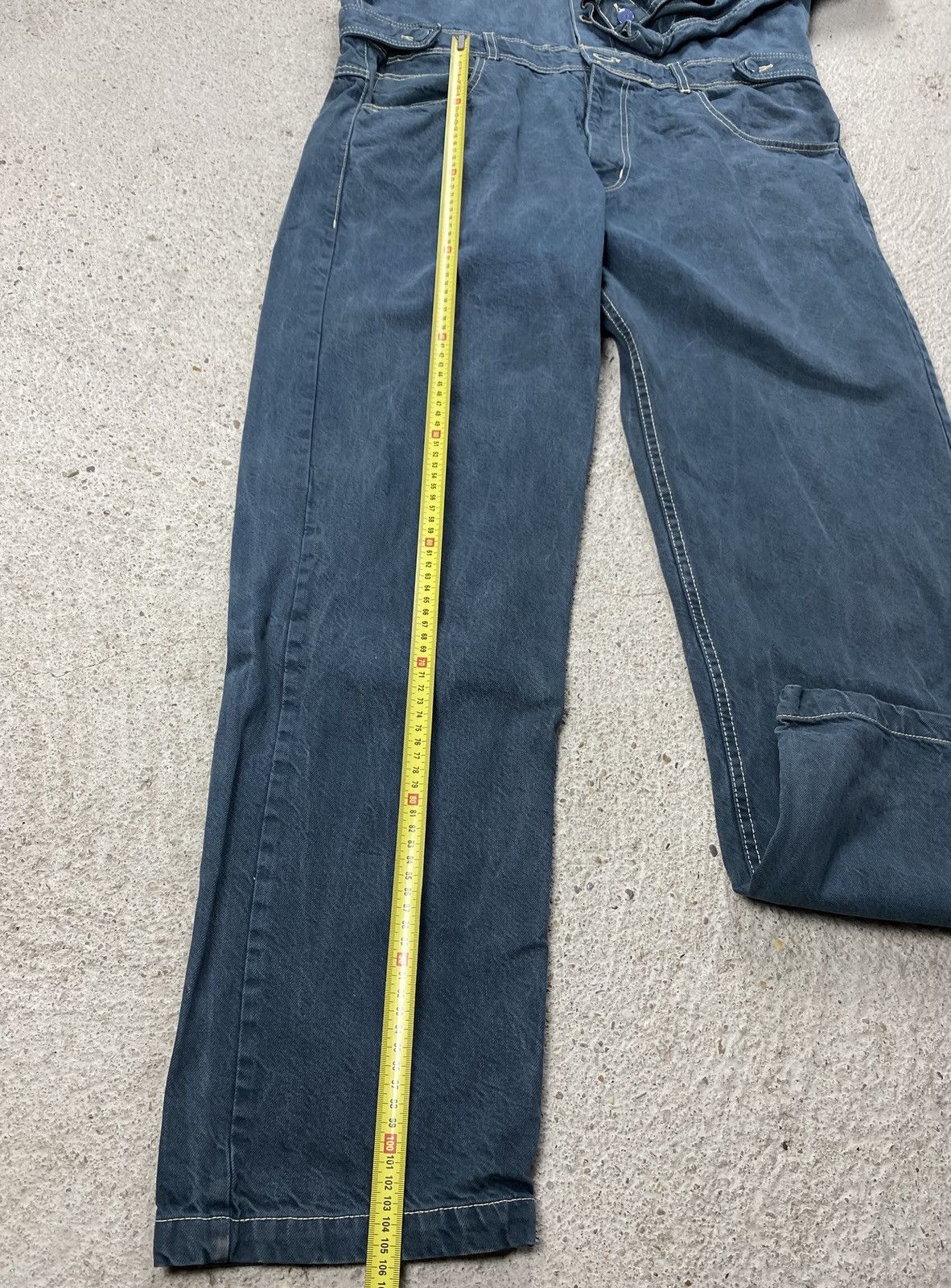 Brooklyn Mint Brooklyn mint jumpsuit denim jeans biggie hip hop navy Size US 38 / EU 54 - 18 Thumbnail