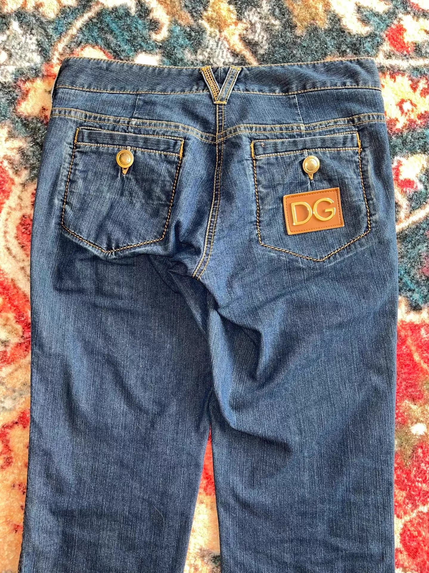 Dolce & Gabbana D&G Vintage Flared Low-Rise Jeans Size 38 Size 26" / US 2 / IT 38 - 7 Thumbnail