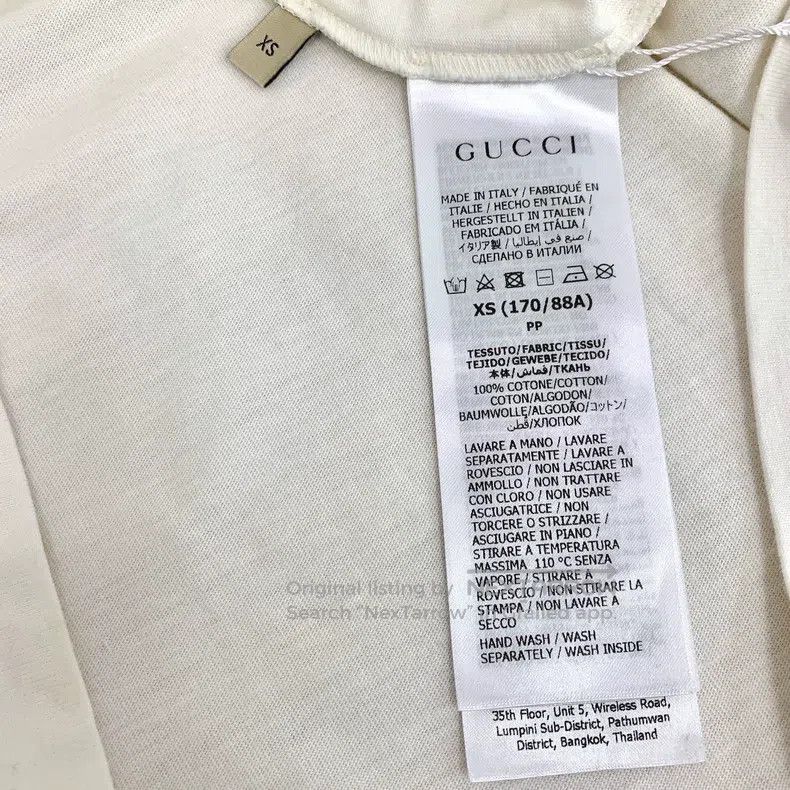 Other Gucci White logo letter print cotton round-neck short-slee Size US XS / EU 42 / 0 - 7 Thumbnail