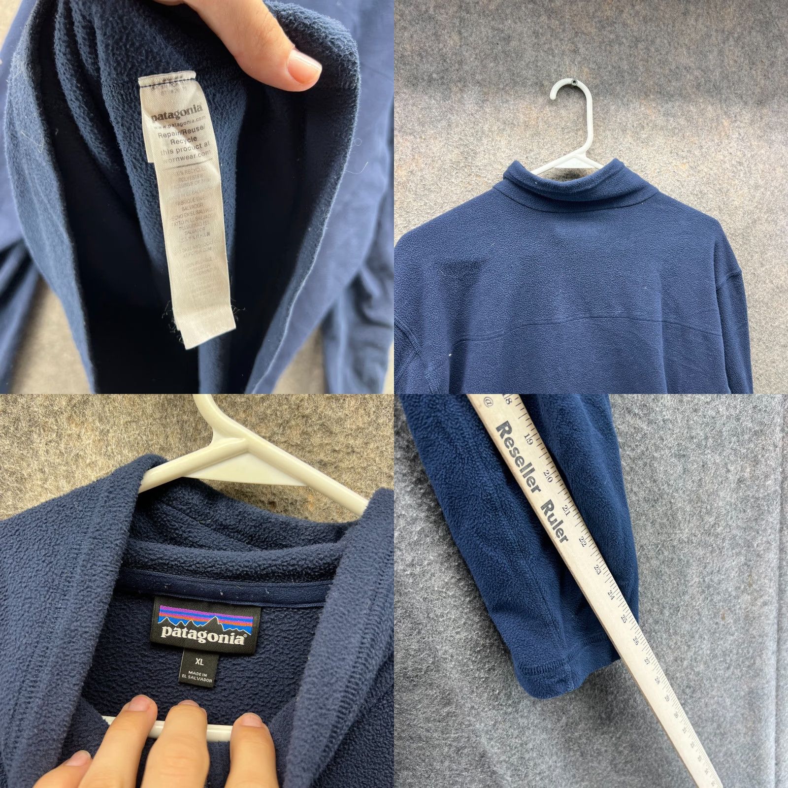 Patagonia Patagonia Pullover Sweater XL Blue Fleece Mock Neck Size US XL / EU 56 / 4 - 8 Thumbnail