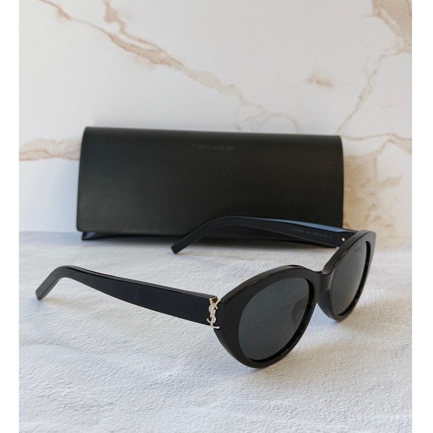 Saint Laurent Paris NEW Saint Laurent SL M148 Sunglasses in Black Size ONE SIZE - 1 Thumbnail