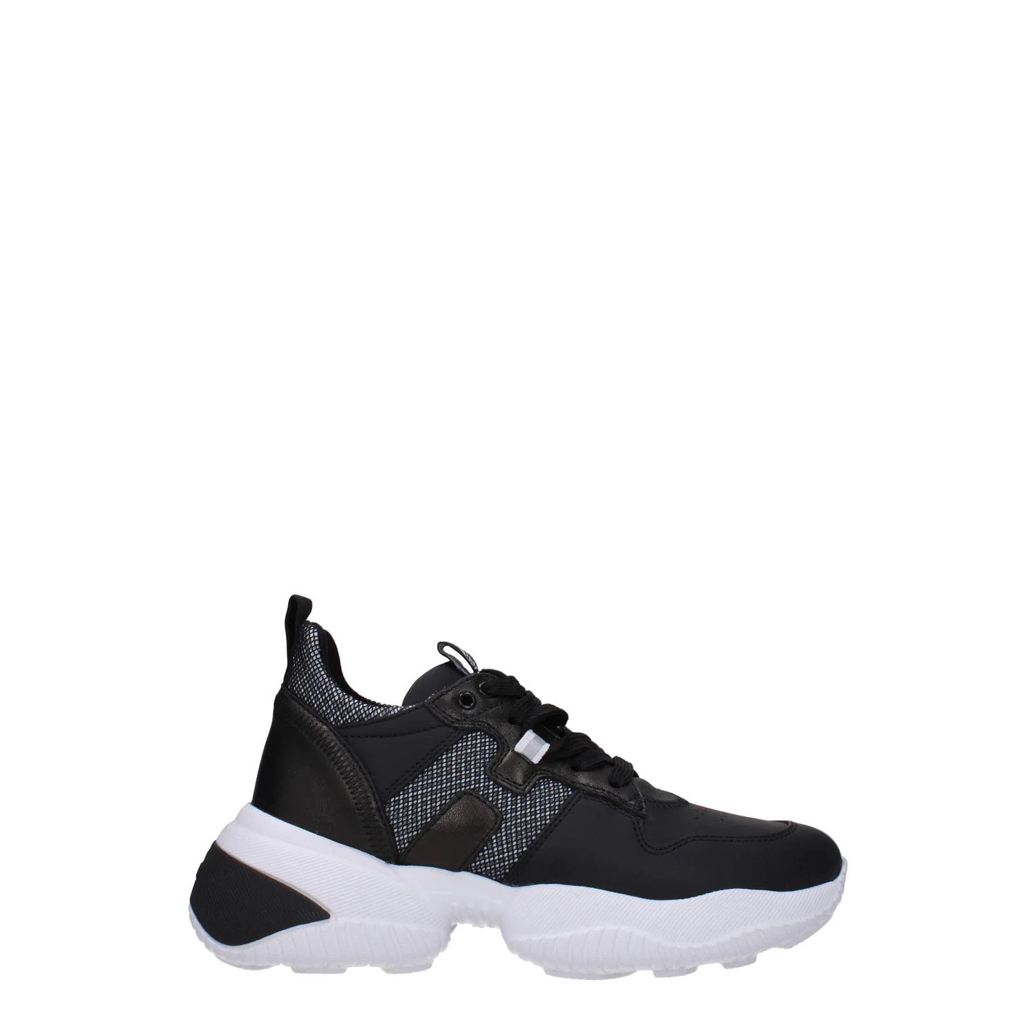 Hogan ob1o1e1124 Leather Sneakers in Black Size US 5 / IT 35 - 1 Thumbnail