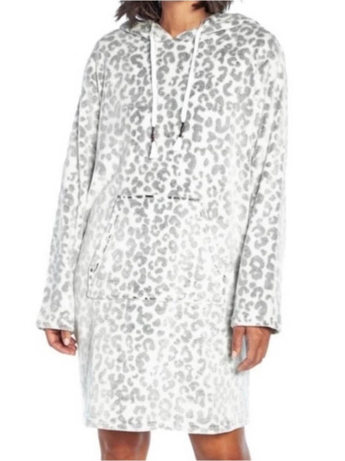 Wildfox Wildfox Cozy Soft Snow Leopard Hooded Sweatshirt Size M / US 6-8 / IT 42-44 - 1 Thumbnail