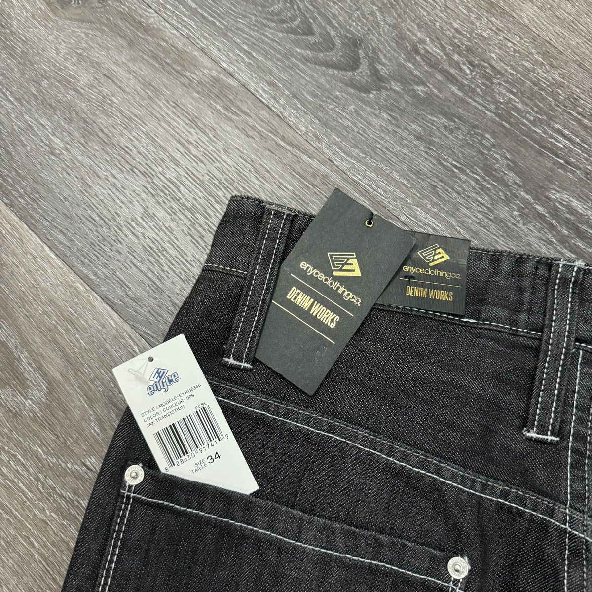 Enyce × JNCO × Vintage Vintage Y2K Enyce baggy wide leg embroidered jeans NWT Size US 34 / EU 50 - 3 Thumbnail