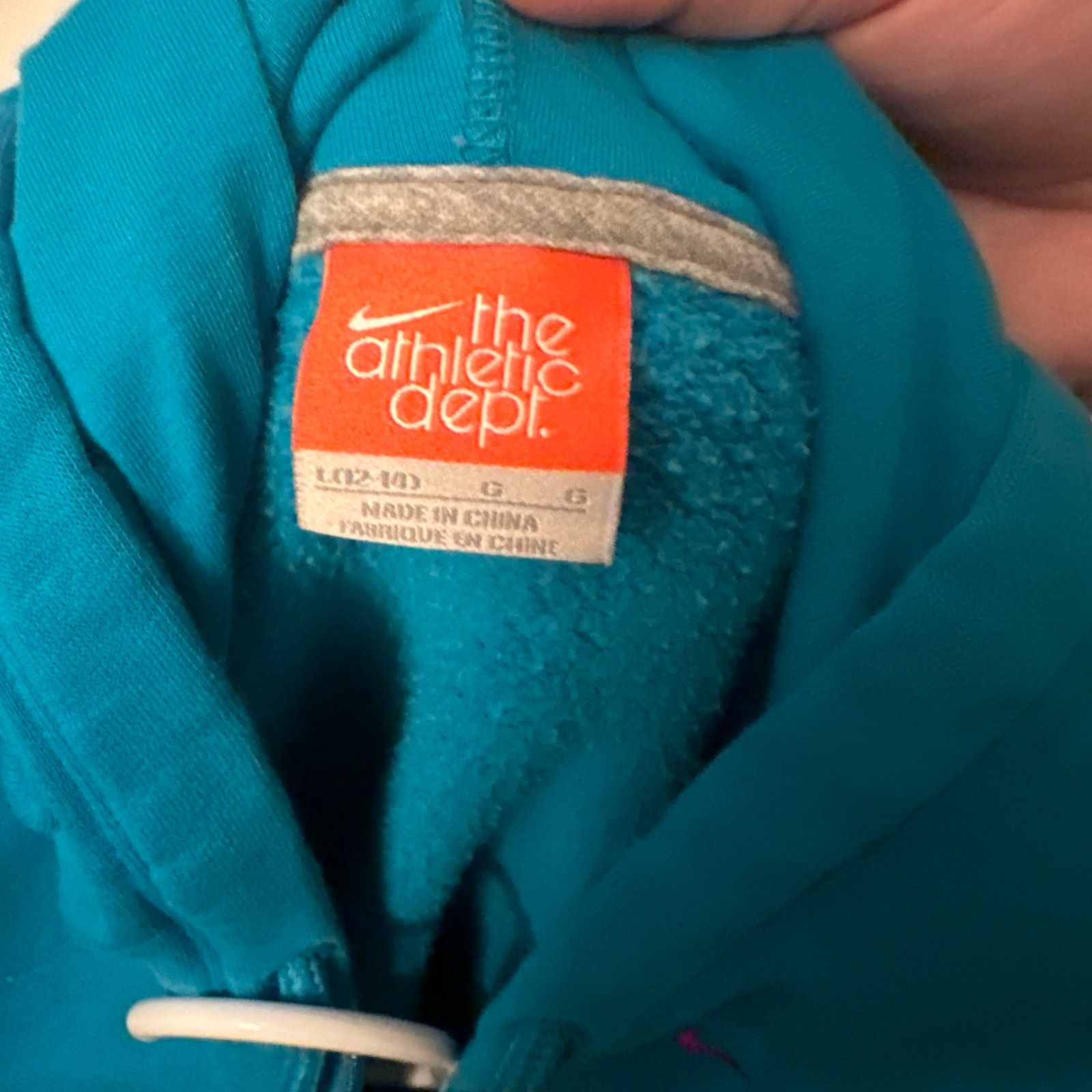 Nike Y2k women’s Nike Athletic teal Hoodie Size L / US 10 / IT 46 - 3 Thumbnail