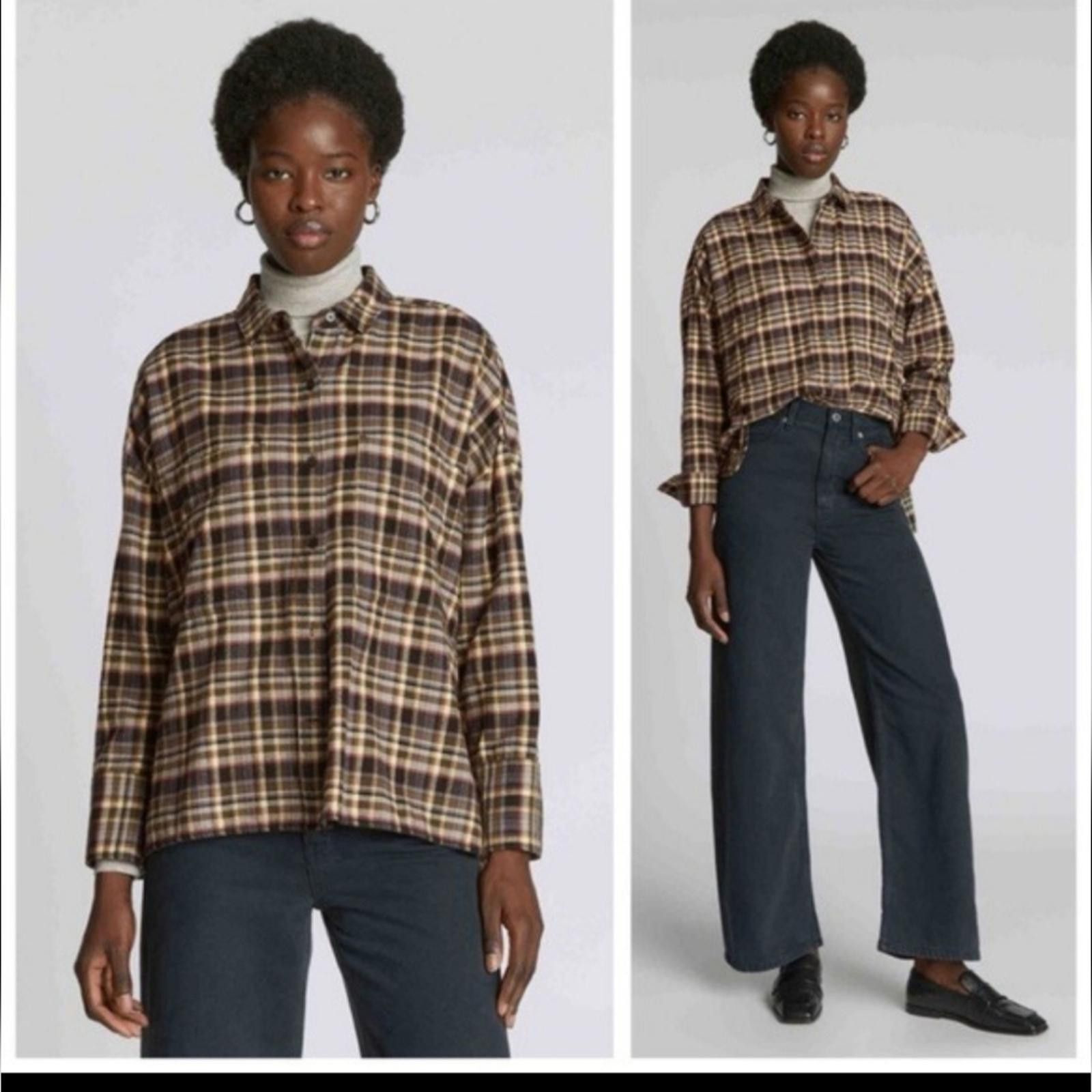 Everlane The Everlane Women The Boxy Flannel Button Down Size XXS / US 00 / IT 34 - 1 Thumbnail