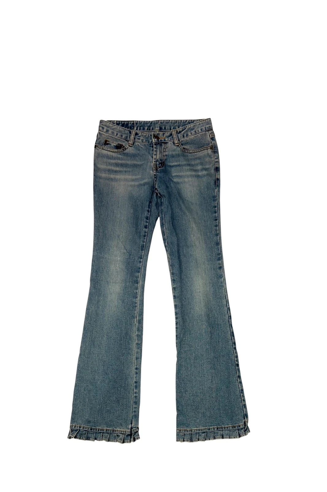 LIZ LISA Liz Lisa lace up bootcut denim w/ embroided heart pocket Size 28" / US 6 / IT 42 - 3 Thumbnail