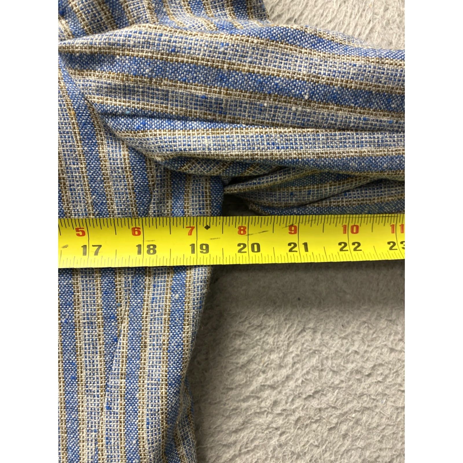 Lee VINTAGE Lee Wald Striped Sport Jacket Blazer 38R Aqua Gray 1980s Mens Size 38R - 4 Thumbnail