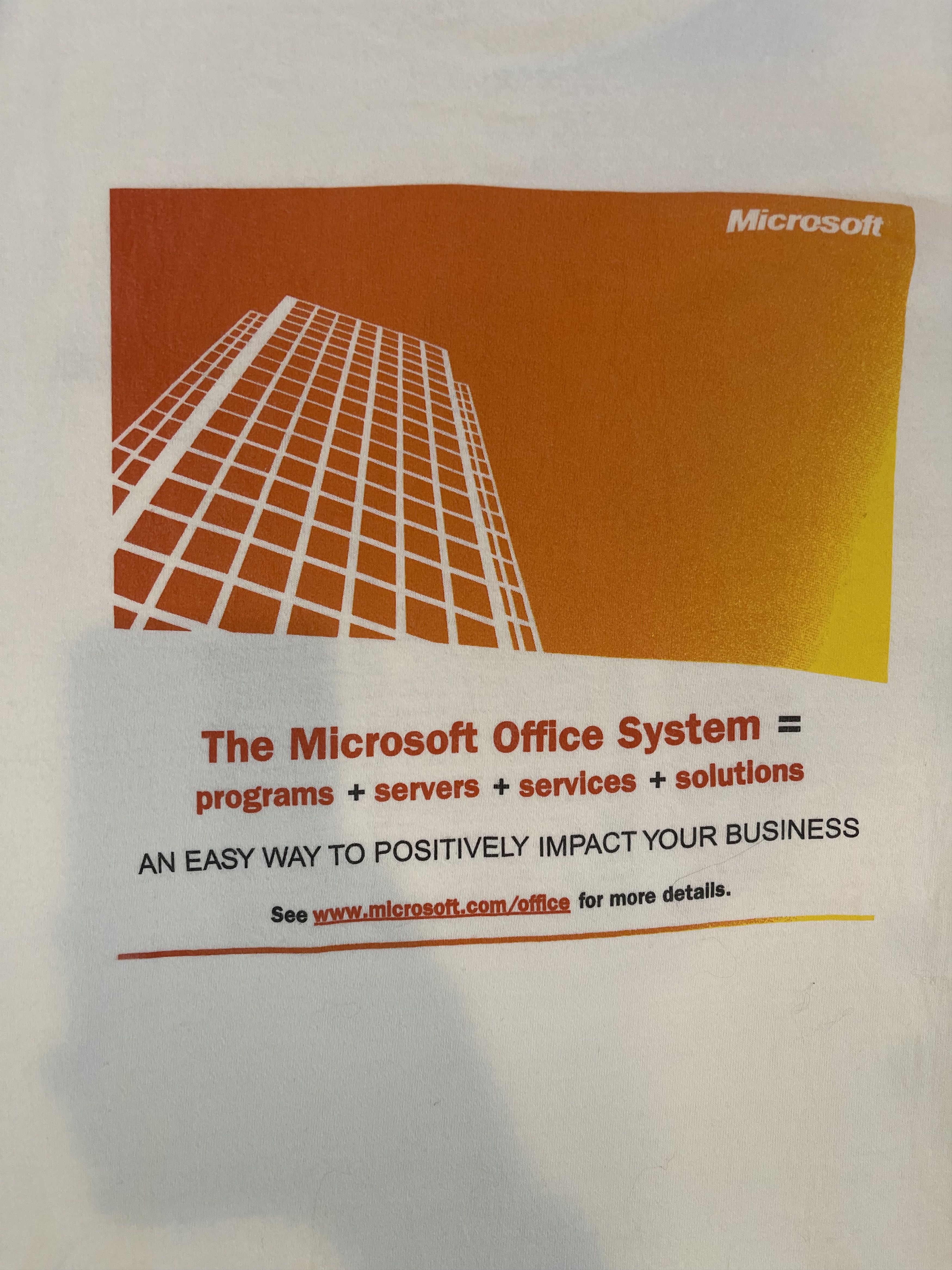 Fruit Of The Loom Vintage 90s Microsoft Office Promo T-shirt Size US XL / EU 56 / 4 - 4 Thumbnail