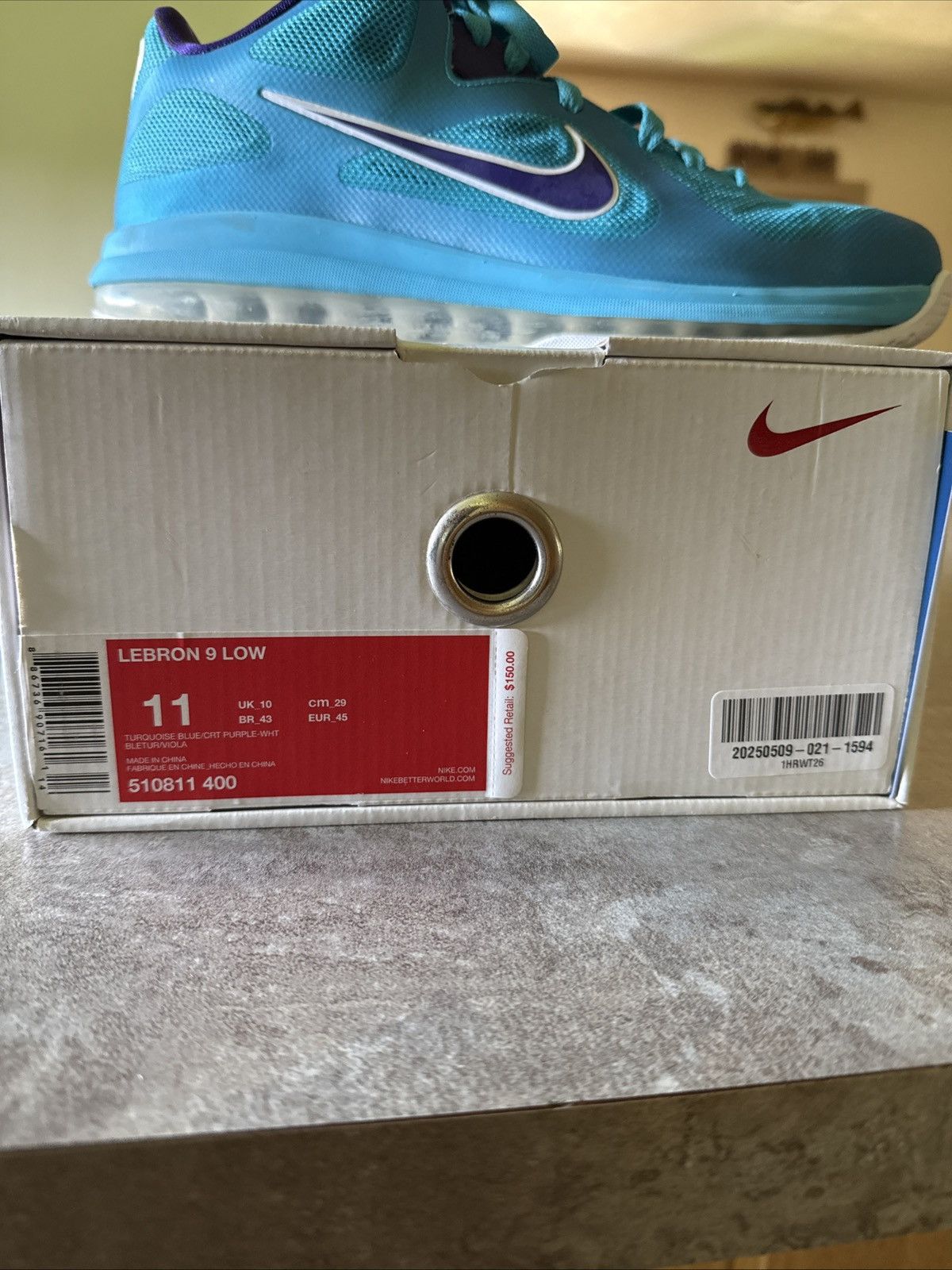 Nike Nike LeBron 9 Low ‘Summit Lake Hornets’ size 11 with box Size US 11 / EU 44 - 5 Thumbnail
