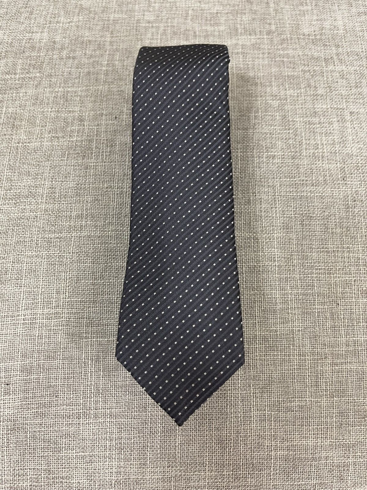 Valentino Valentino Grey Polka-Dot Tie Size ONE SIZE - 1 Thumbnail