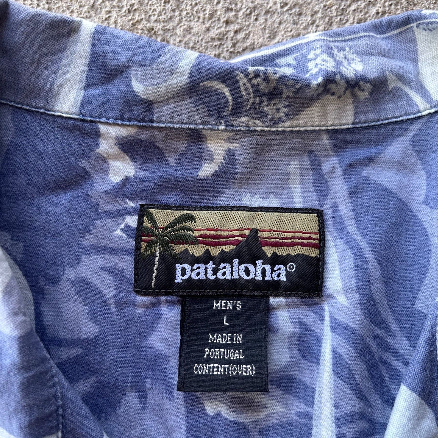 Patagonia VINTAGE Patagonia Shirt Mens Large Blue Button Up Pataloha Blue Loop Collar Hawaiian Floral Short Sleeve Cotton Button-Up Collared Beach Retro Size US L / EU 52-54 / 3 - 7 Thumbnail