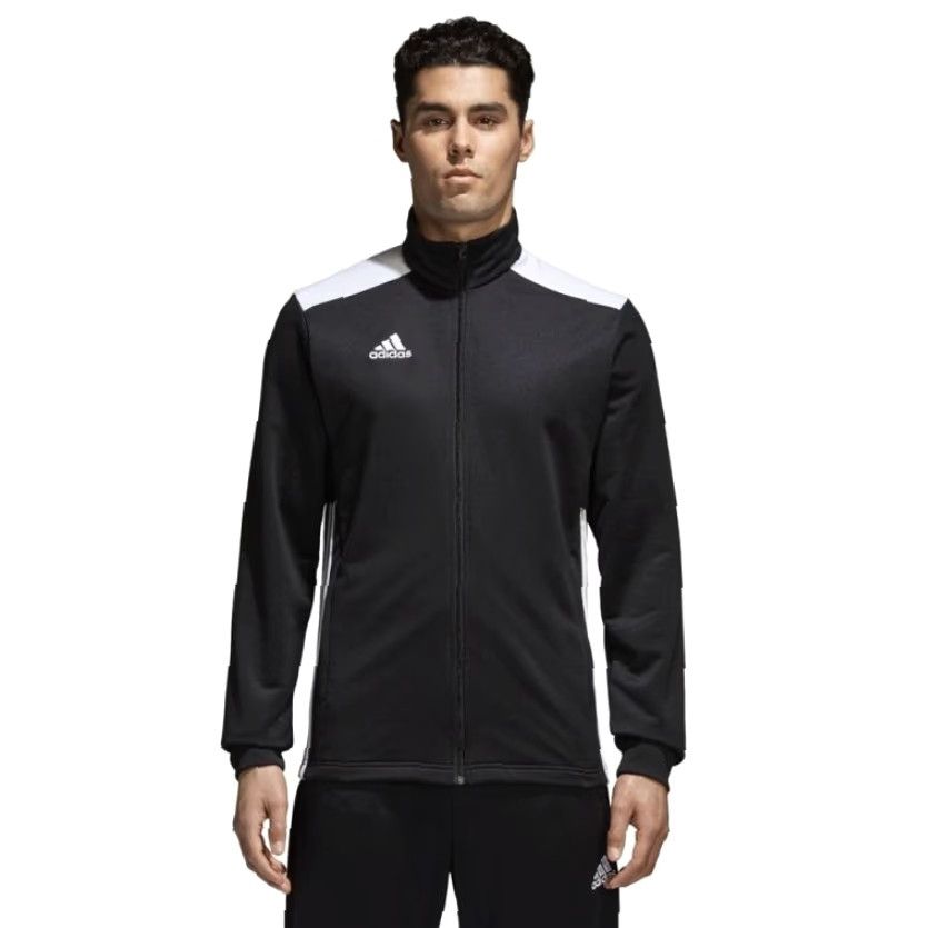 Adidas ADIDAS Track Jacket Mens XL Black White Striped Full Zip Athletic Regista 18 Activewear 90s? Size US XL / EU 56 / 4 - 2 Thumbnail