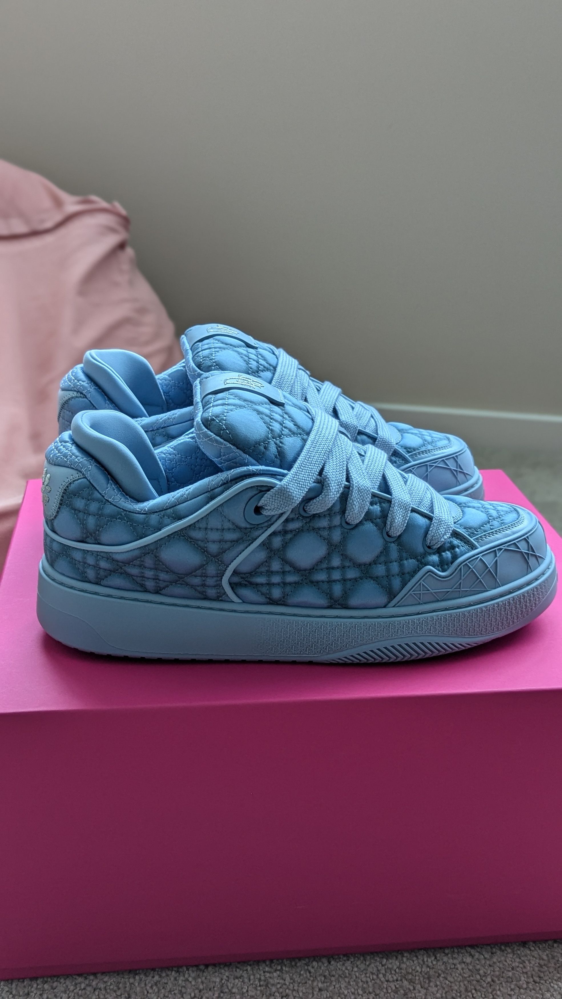 Dior × ERL Dior ERL B9S Sneaker Blue Cannage Colorway EU42 UK8 Size US 9 / EU 42 - 2 Thumbnail