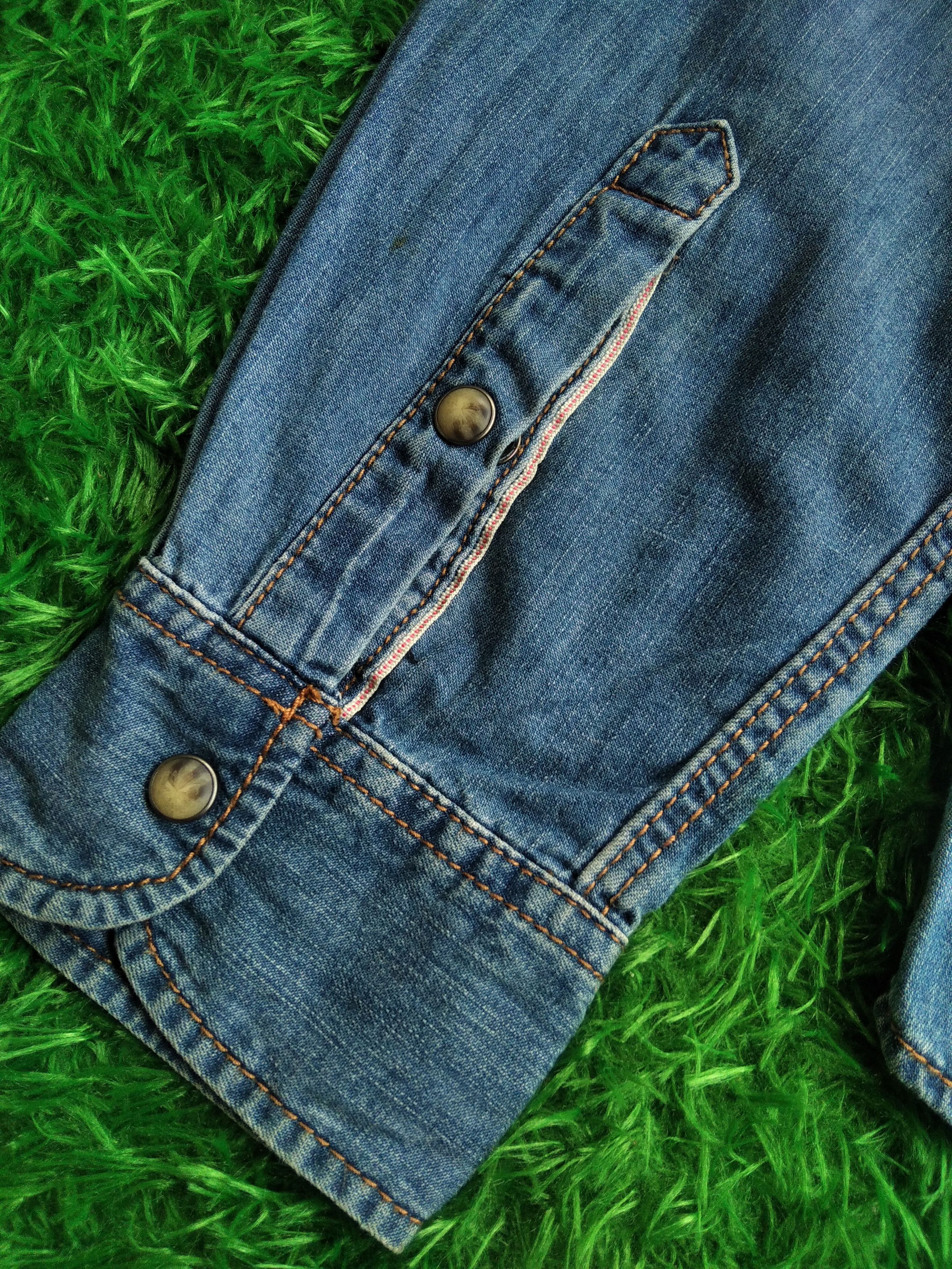 Denime × If Six Was Nine Vtg 00s Celio Selvedge Western Denim Snap Button Size US M / EU 48-50 / 2 - 5 Thumbnail