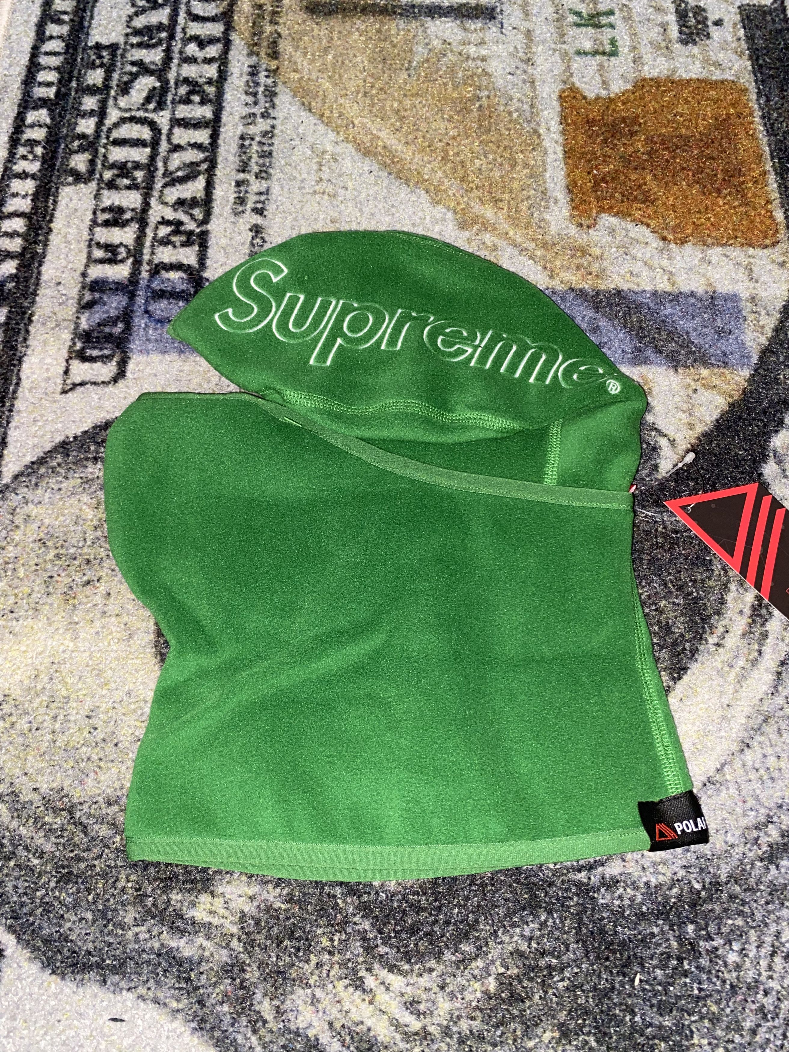 Polartec × Supreme Supreme Polartec Balaclava Green Size ONE SIZE - 1 Thumbnail