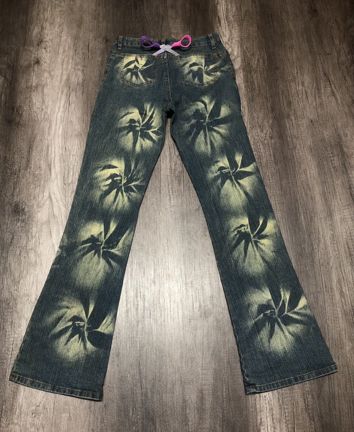 Hysteric Glamour × Japanese Brand HJ Haph Azard Flare Jeans Hysteric Design Size 28" / US 6 / IT 42 - 4 Thumbnail