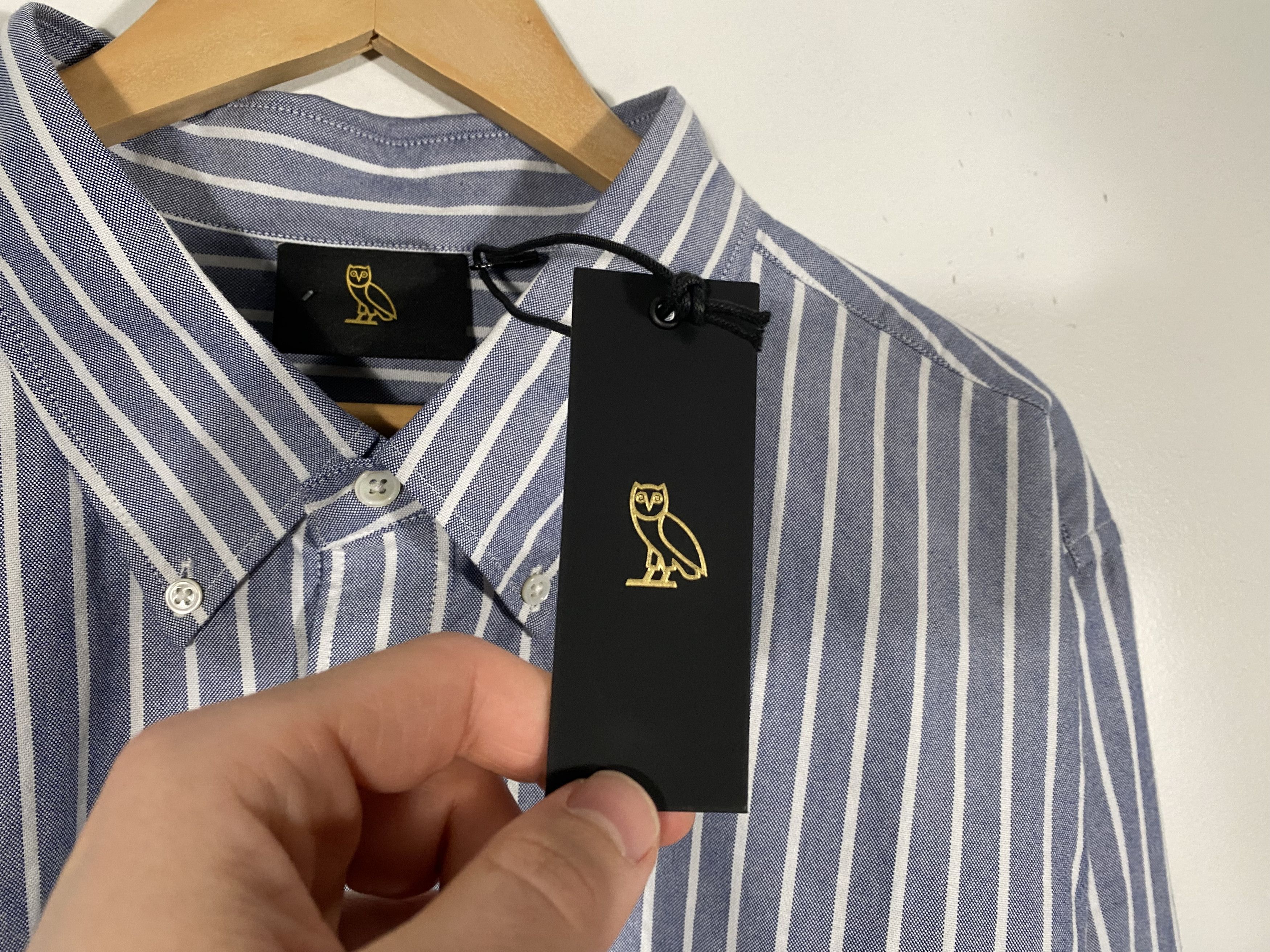 October's Very Own NWT Octobers Very Own Vertical Stripe LS Woven Shirt Size US XXL / EU 58 / 5 - 5 Thumbnail