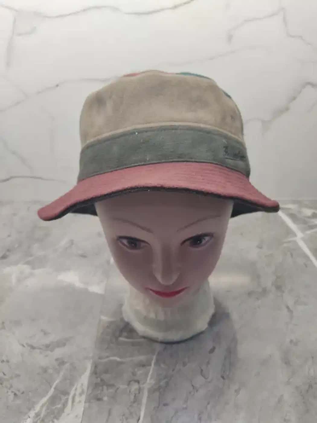 Borsalino × Vintage Vintage Borsalino Patchwork Style Bucket Hat Size ONE SIZE - 2 Thumbnail