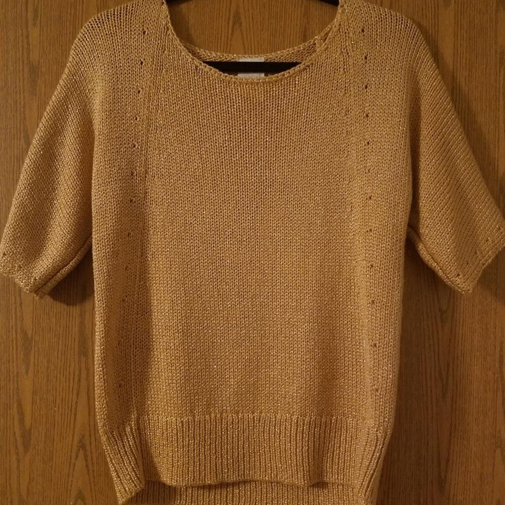 Chicos Chico's Short Sleeve Sweater Size 0 (Small) Size S / US 4 / IT 40 - 1 Thumbnail