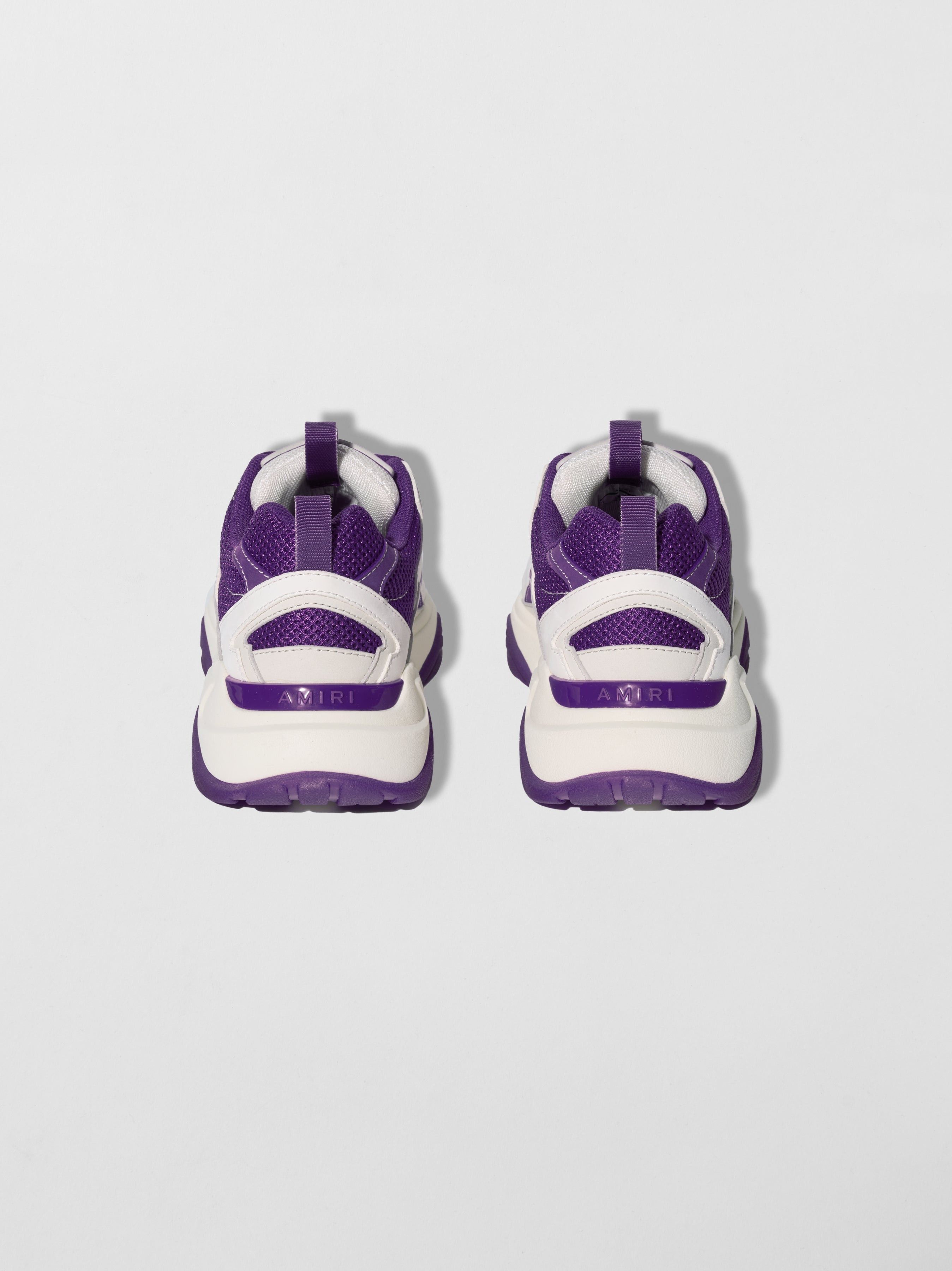 Amiri o1w1db11224 Bone Runner Low-Top Sneakers in White & Purple Size US 8 / EU 41 - 4 Thumbnail