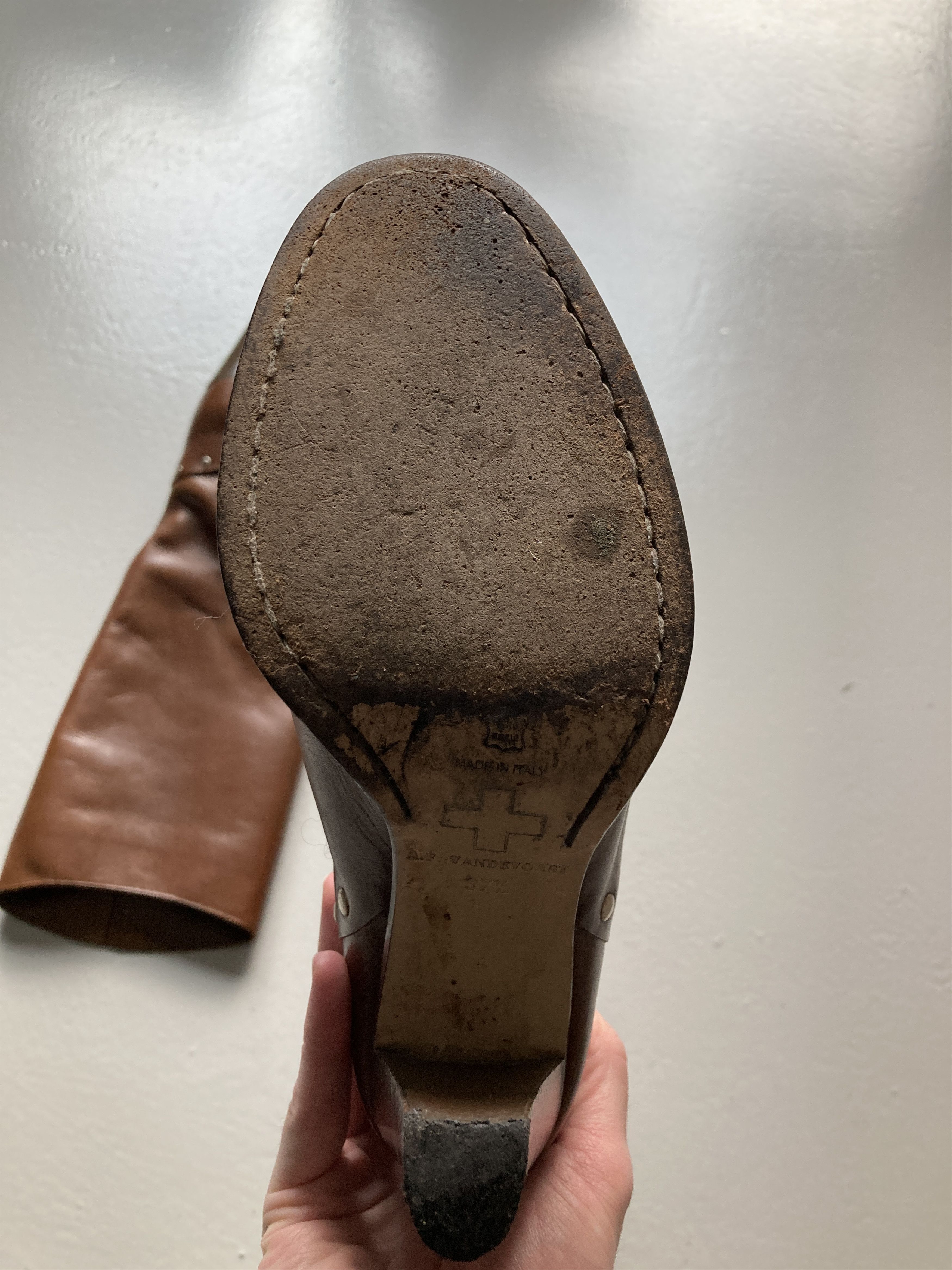 A.F. Vandevorst Studded Leather Boots Size US 7.5 / IT 37.5 - 6 Thumbnail