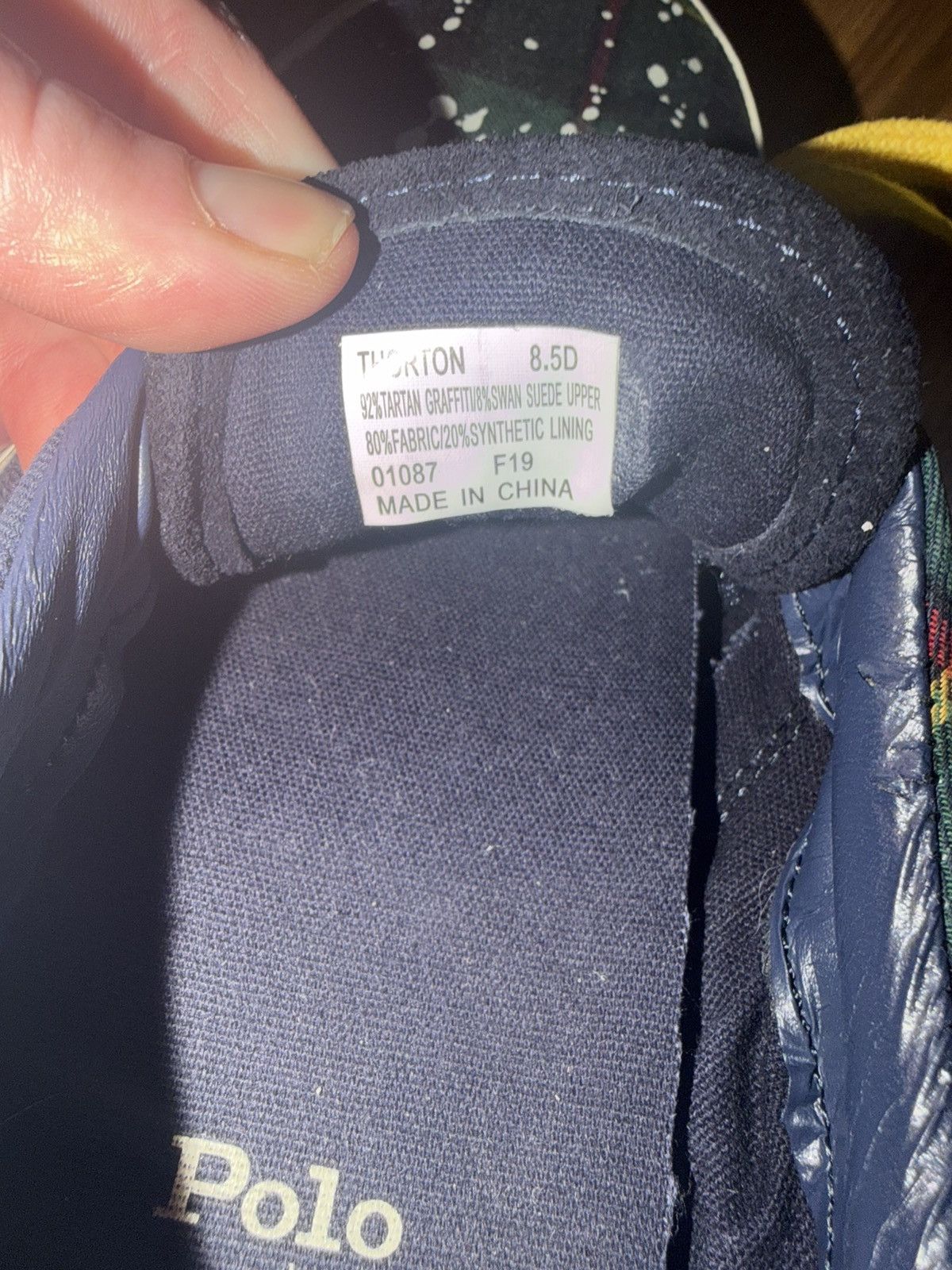 Polo Ralph Lauren Polo Ralph Lauren Tartan Graffiti Thorton Sneakers 8.5 Size US 8.5 / EU 41-42 - 6 Thumbnail