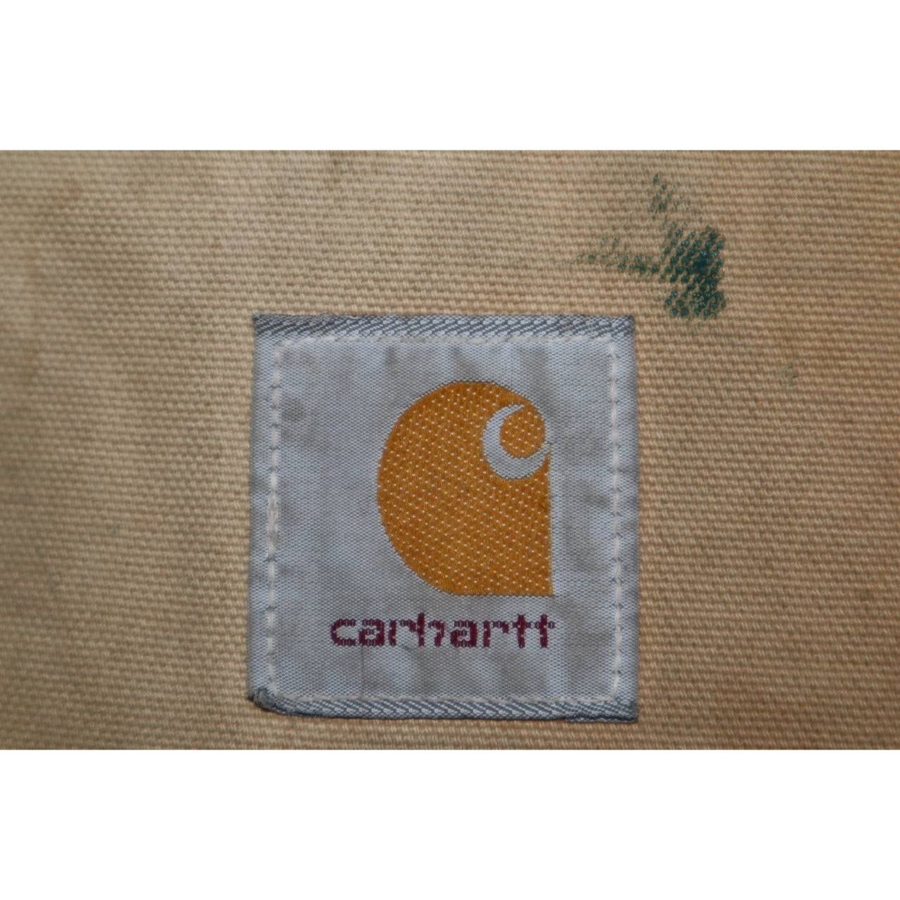 Carhartt Vintage 80s Carhartt Detroit Jacket XL Tan Canvas Workwear Size US XL / EU 56 / 4 - 4 Thumbnail