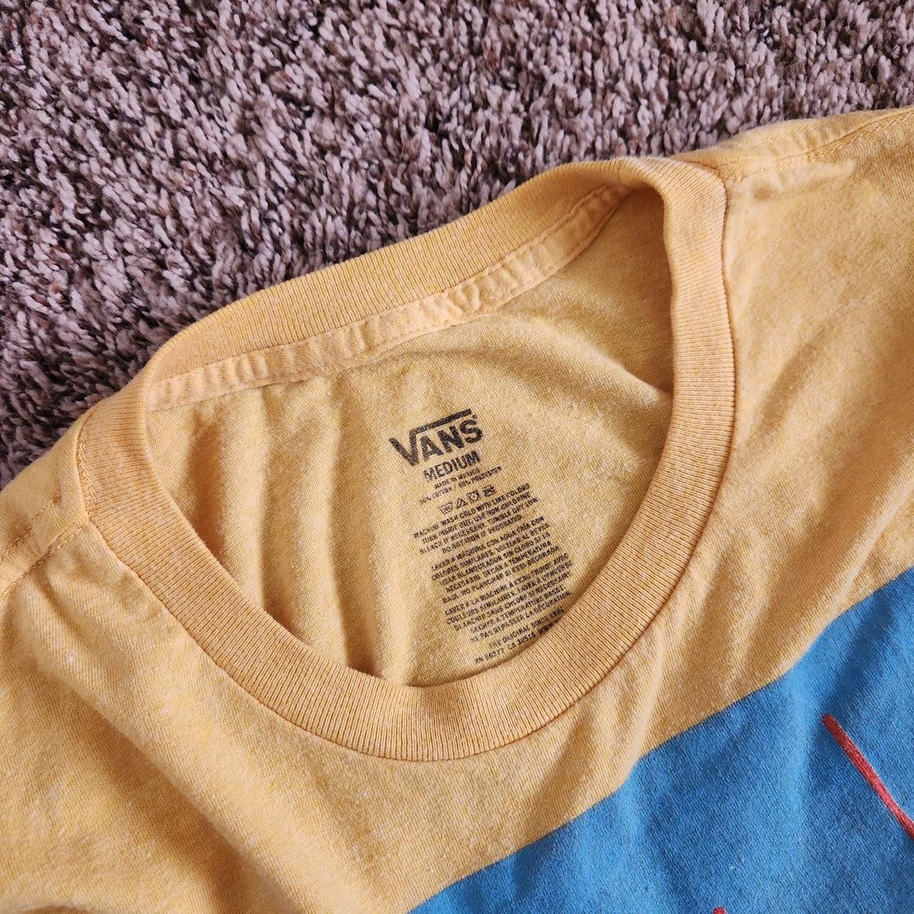 Vans Vans Graphic T-Shirt Classic Yellow Retro Surf Skate Grunge Size US M / EU 48-50 / 2 - 2 Thumbnail