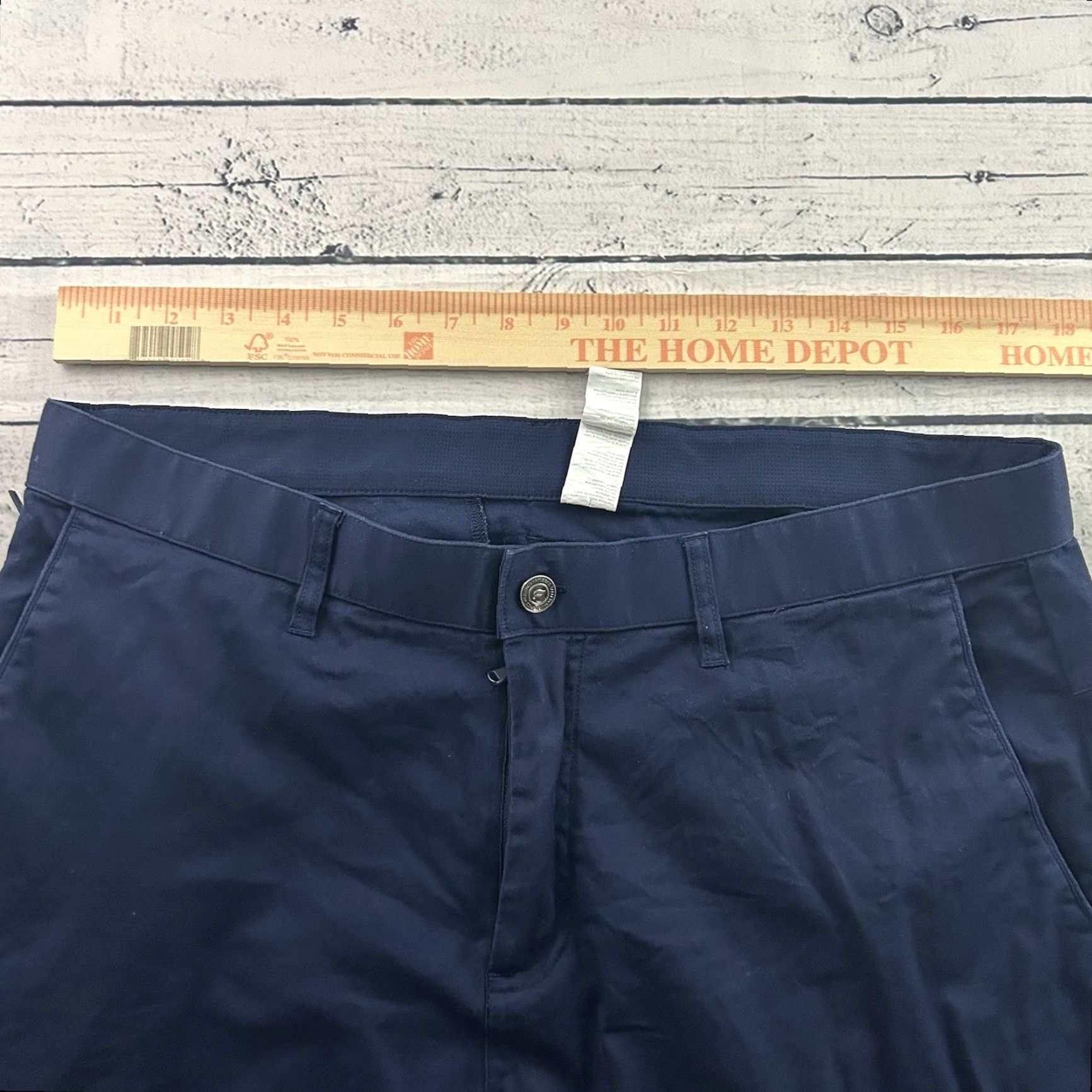 Fabletics Fabletics The Only Slim Fit Pant Men 36x34 Blue Chino Slimming Pants 36 Mens Size US 36 / EU 52 - 3 Thumbnail