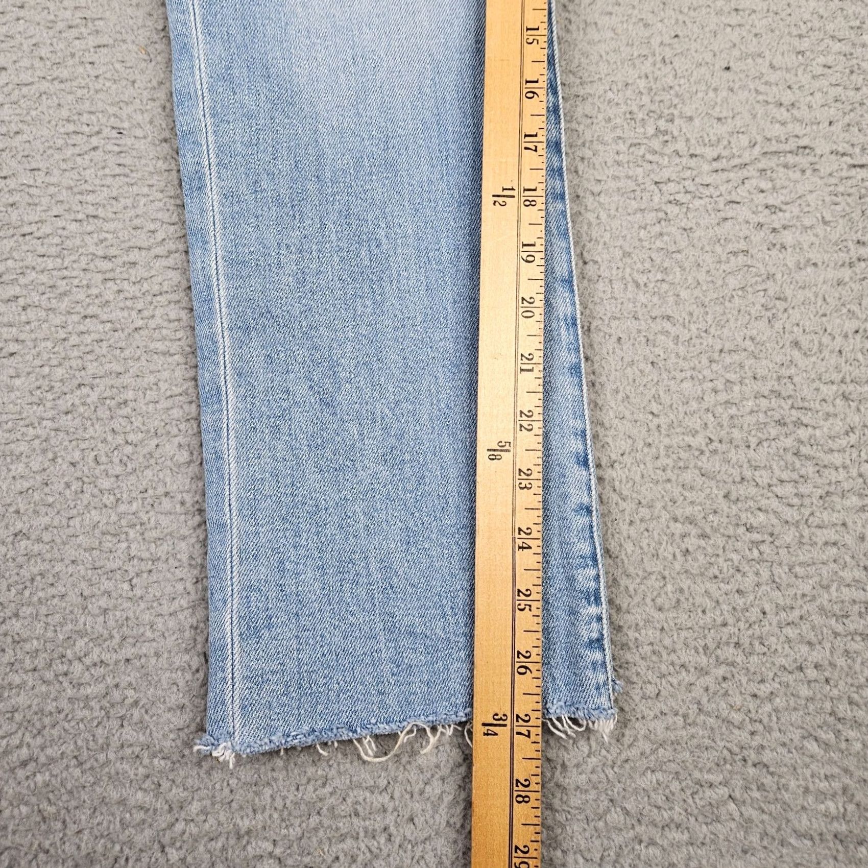 Madewell Madewell Jeans Women's Regular 27 Distressed Blue Cotton Elastane Mid Rise Size 27 Denim Pants Size 27" / US 4 / IT 40 - 7 Thumbnail