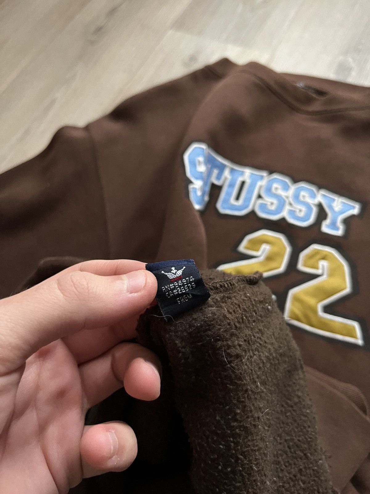 Stussy × Vintage Vintage Crewneck Stussy Brown Boxy Fit Sweatshirt Size US M / EU 48-50 / 2 - 5 Thumbnail