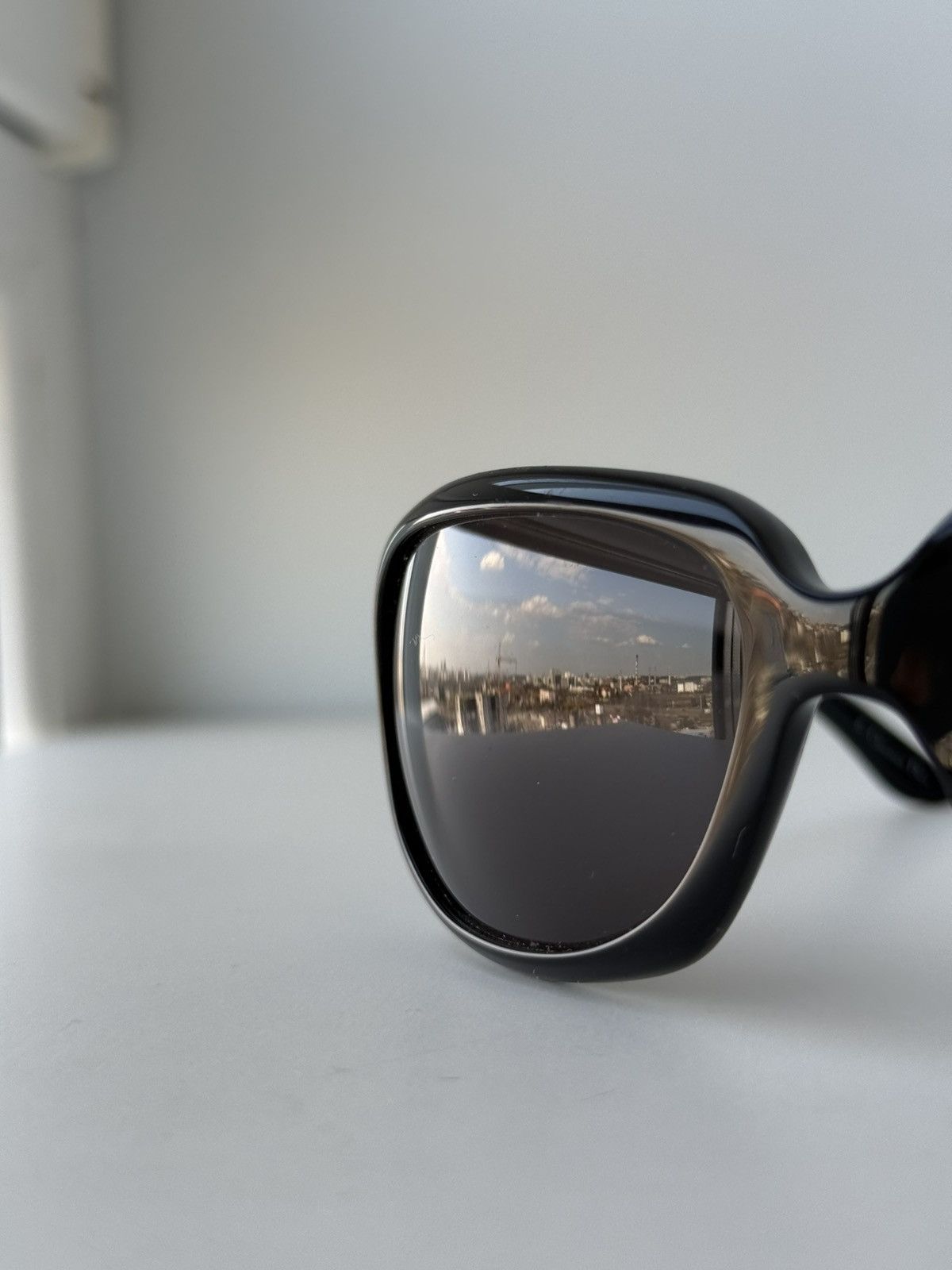 Dior Christian Dior Glossy 2 Black Oval Wrap Sunglasses 58-19 Size ONE SIZE - 10 Thumbnail