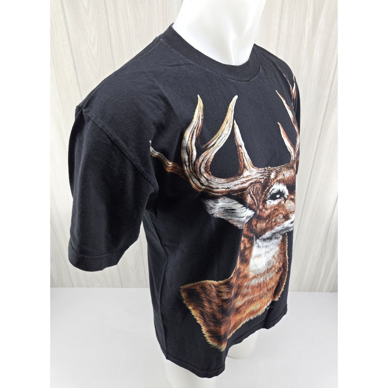 Vintage VINTAGE Hyland Shirt Men T-Shirt Graphic Print Deer Hunting Whitetail Buck G's Outdoors Black Size L Size US L / EU 52-54 / 3 - 6 Thumbnail