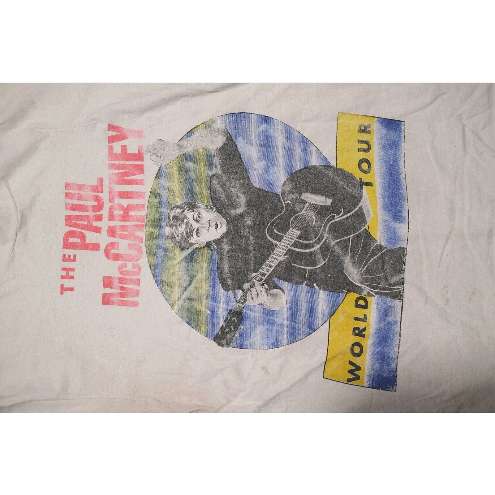 Hanes Vintage 80s Hanes Paul McCartney World Tour T-Shirt L Music Size US L / EU 52-54 / 3 - 5 Thumbnail