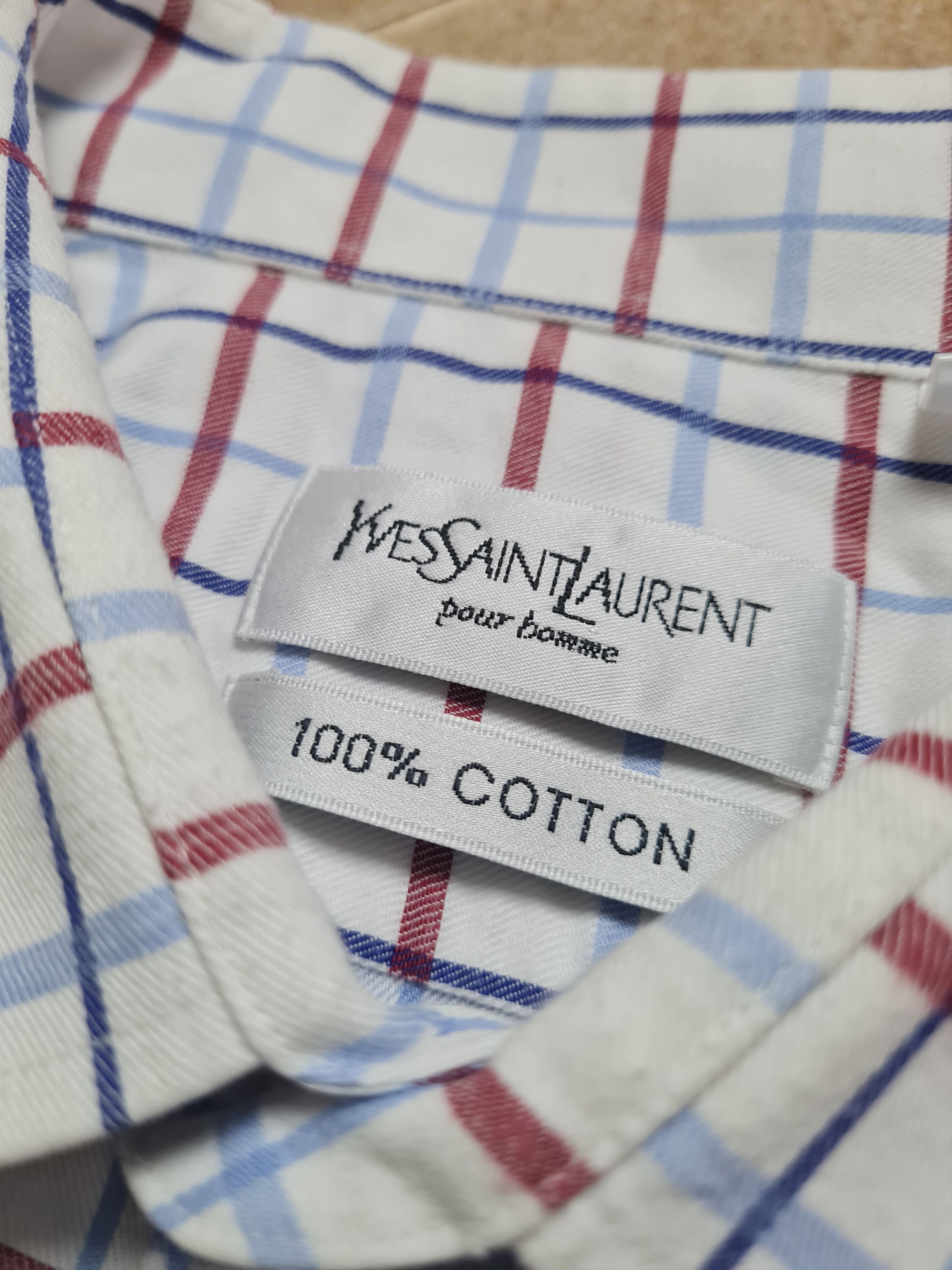 Yves Saint Laurent Vintage Shirts Yves Saint Laurent YSL Shirt with cufflinks Size US XL / EU 56 / 4 - 9 Thumbnail