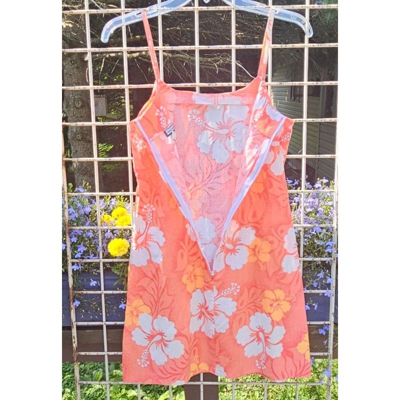 Other Floral Orange & White Sundress. Habiscus print. Girls Size 5 Size S / US 4 / IT 40 - 5 Thumbnail