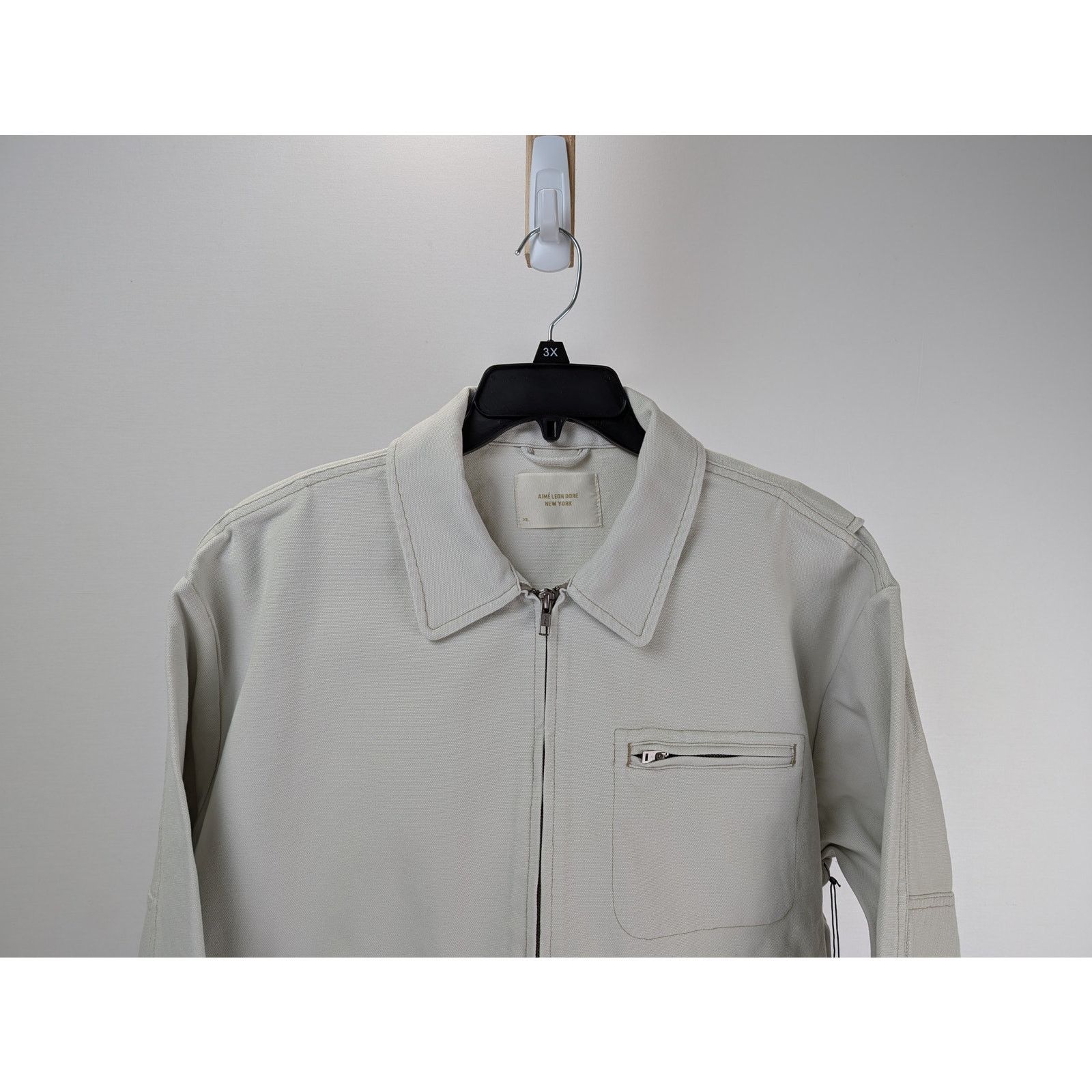 Aime Leon Dore o1rshd1 Trapunto Workwear Jacket in Silver Birch Size US XL / EU 56 / 4 - 2 Thumbnail