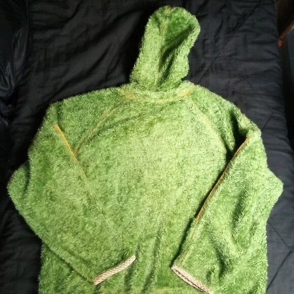 Oilily RARE Vintage Oilily Long Deep Pile Fleece Hoodie Sweatshirt Size US XL / EU 56 / 4 - 6 Thumbnail