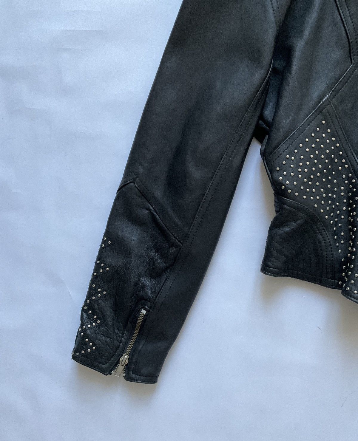 Vintage Vintage leather jacket with studs Size M / US 6-8 / IT 42-44 - 9 Thumbnail