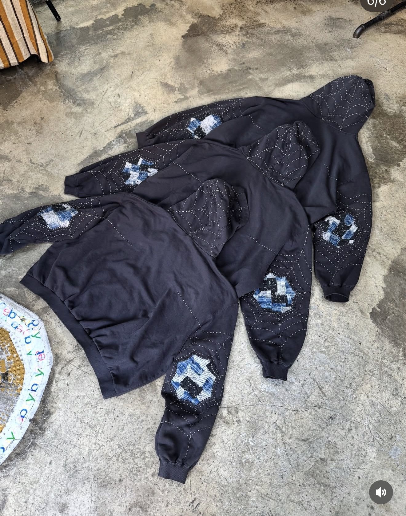 Other KNOWS x Bedford Brooklyn Custom Spider Boro Sashiko Hoodie Size US XL / EU 56 / 4 - 6 Thumbnail